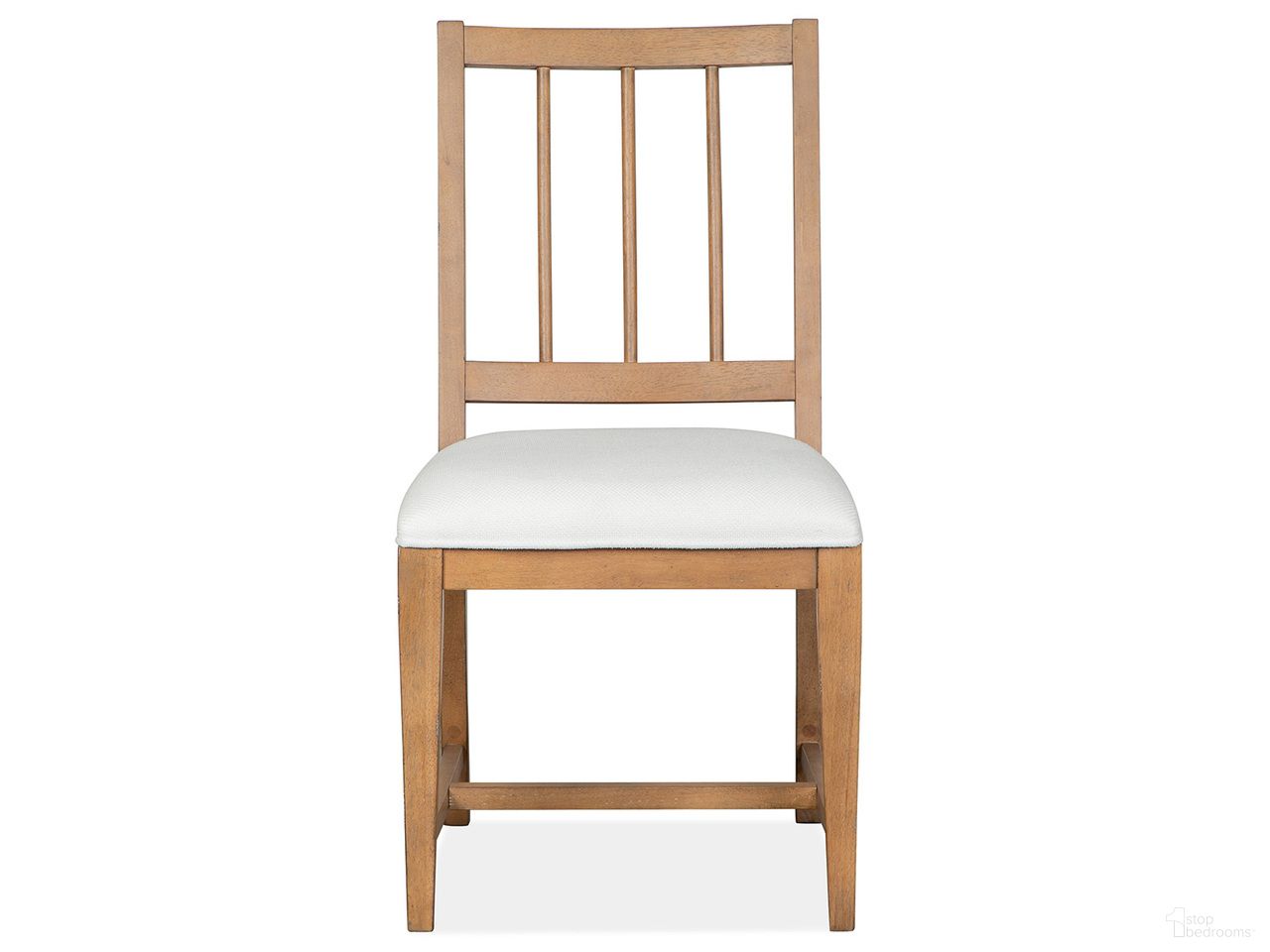The appearance of Lindon White Upholstered Side Chair Set of 2 In Belgian Wheat designed by Magnussen in the traditional interior design. This white piece of furniture  was selected by 1StopBedrooms from Lindon Collection to add a touch of cosiness and style into your home. Sku: D5570-62W. Material: Oak Veneer. Chair Type: Side Chair.