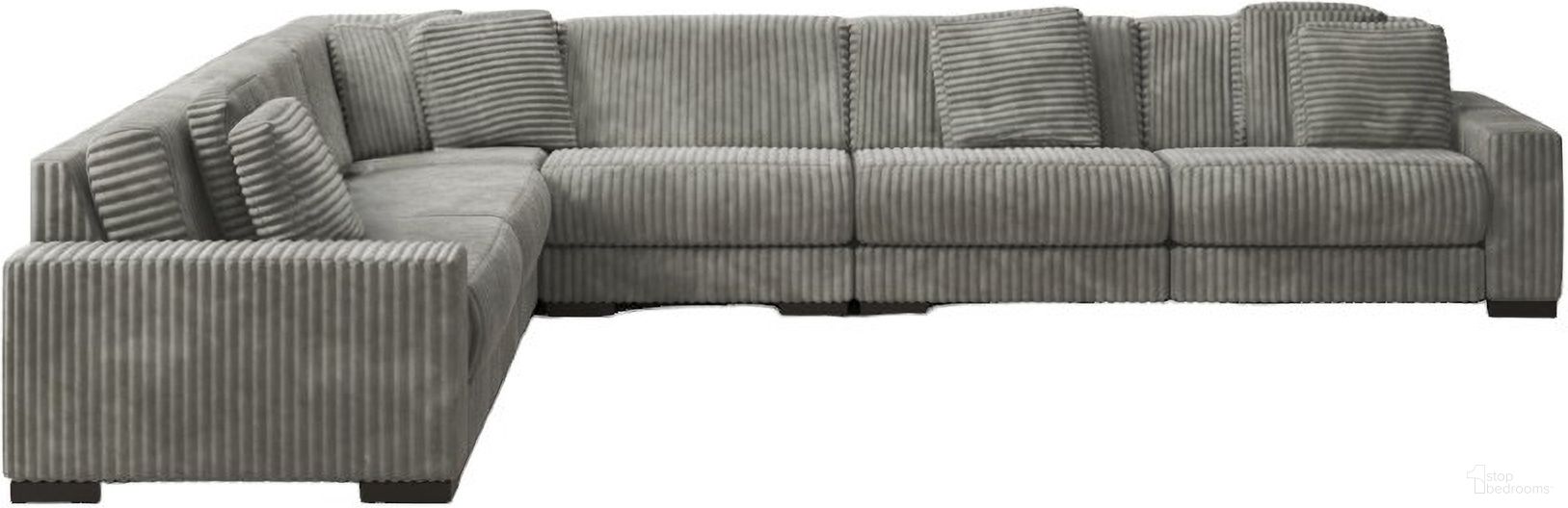 Lindyn 6-Piece Sectional In Fog