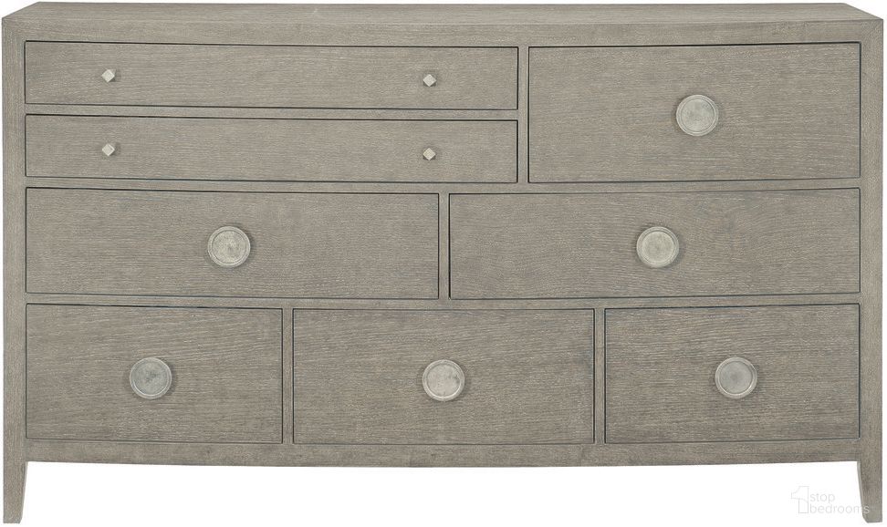 The appearance of Linea Dresser - 68" designed by Bernhardt in the modern / contemporary interior design. This cerused greige piece of furniture was selected by 1StopBedrooms from Linea Collection to add a touch of cosiness and style into your home. Sku: 384054G. Material: Wood.