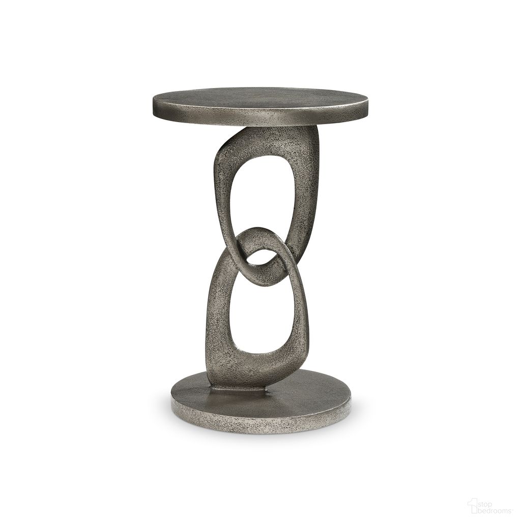 The appearance of Linea Pedestal Side Table designed by Bernhardt in the modern / contemporary interior design. This textured graphite metal piece of furniture  was selected by 1StopBedrooms from Linea Collection to add a touch of cosiness and style into your home. Sku: 384123. Material: Aluminum.