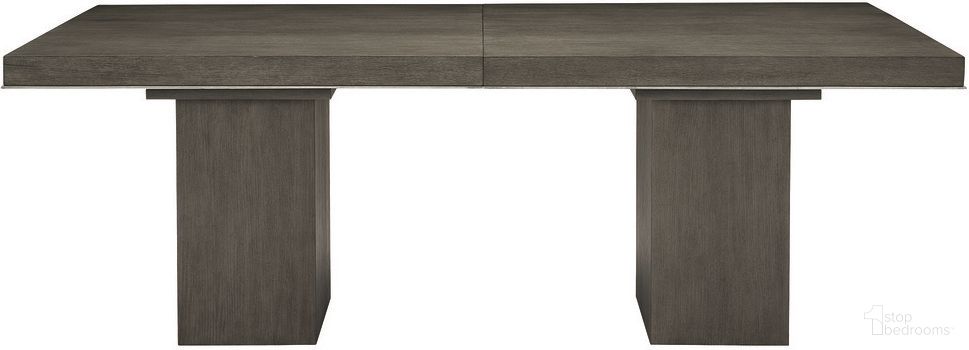 Linea Rectangular Dining Table in Cerused Charcoal