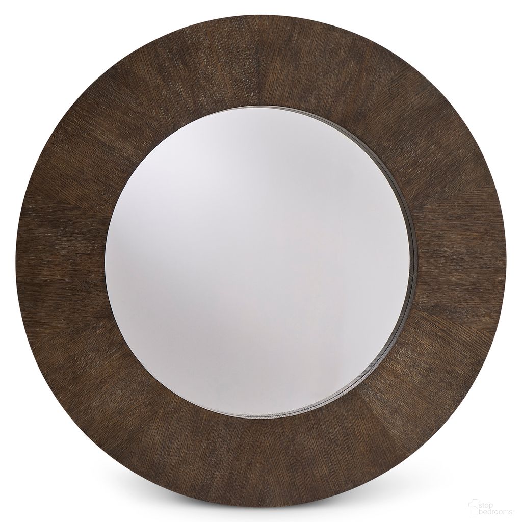 The appearance of Linea Round Mirror designed by Bernhardt in the modern / contemporary interior design. This cerused charcoal piece of furniture  was selected by 1StopBedrooms from Linea Collection to add a touch of cosiness and style into your home. Sku: 384333B. Material: Wood.