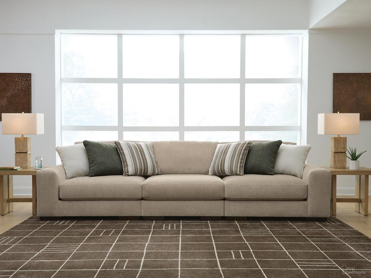 Linenhause 3-Piece Sectional Sofa In Dune