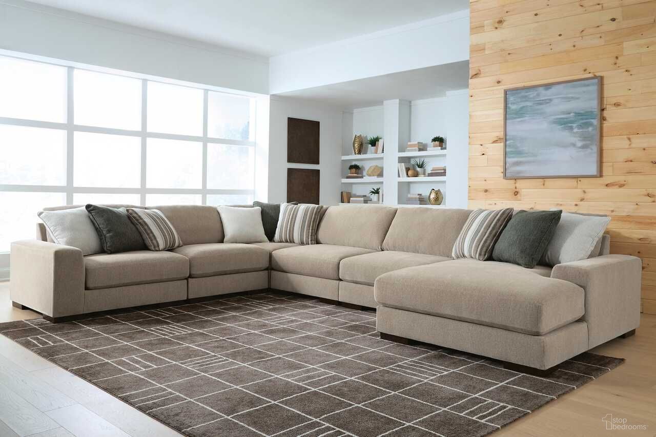 Linenhause 6-Piece Sectional with Chaise In Dune