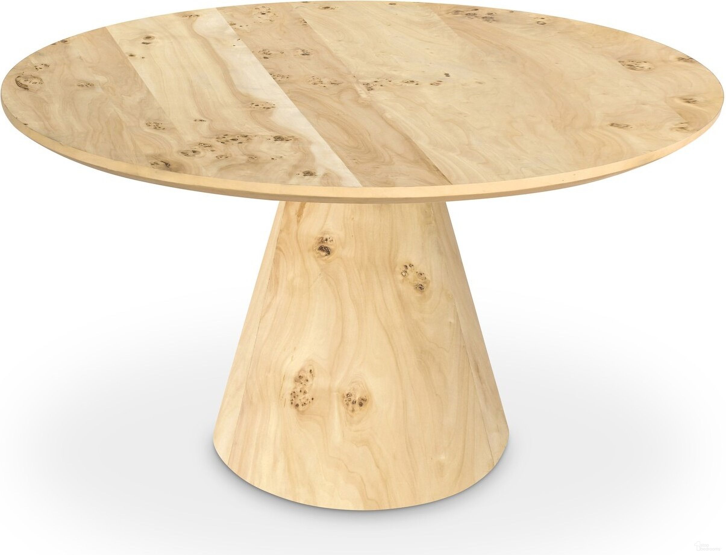 Linette Dining Table In Burl Wood
