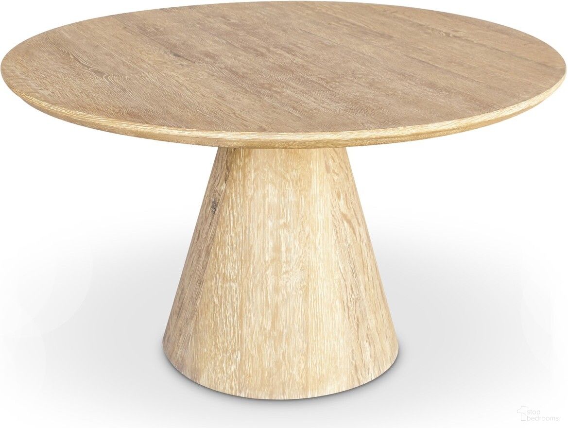 Linette Dining Table In White Oak