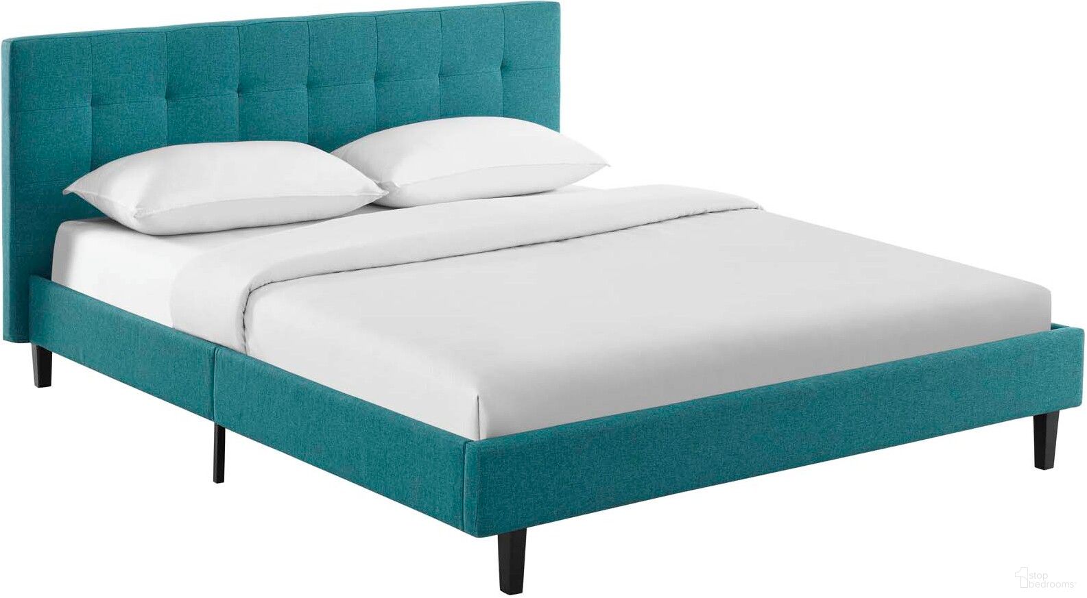 The appearance of Linnea Teal Queen Fabric Bed designed by Modway in the modern / contemporary interior design. This teal piece of furniture was selected by 1StopBedrooms from Linnea Collection to add a touch of cosiness and style into your home. Sku: MOD-5426-TEA. Bed Type: Platform Bed. Material: Wood. Bed Size: Queen.