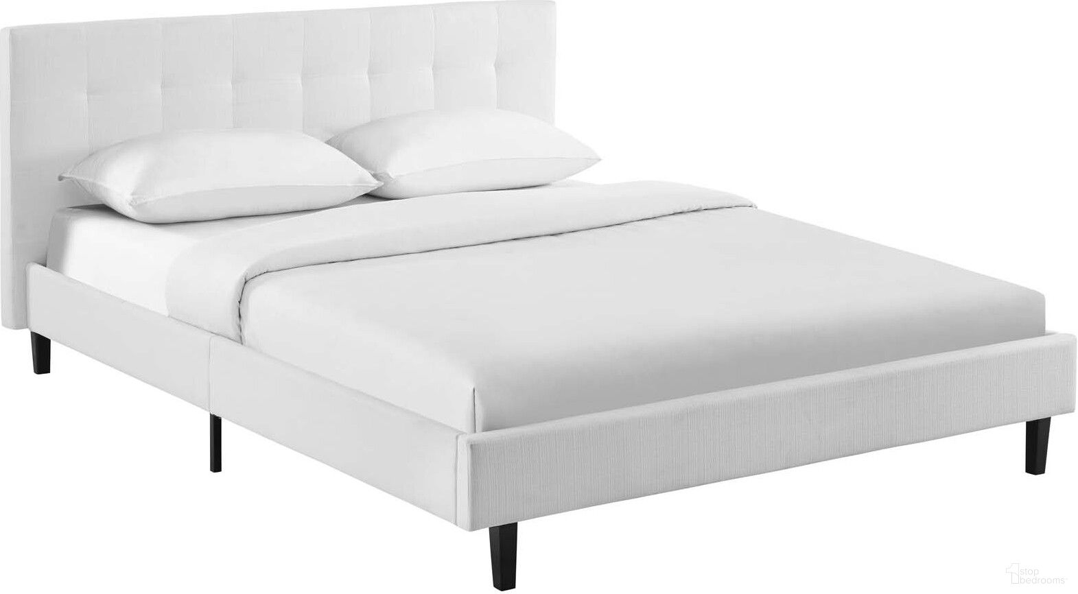 The appearance of Linnea White Full Bed designed by Modway in the modern / contemporary interior design. This white piece of furniture was selected by 1StopBedrooms from Linnea Collection to add a touch of cosiness and style into your home. Sku: MOD-5424-WHI. Bed Type: Platform Bed. Material: Wood. Bed Size: Full.