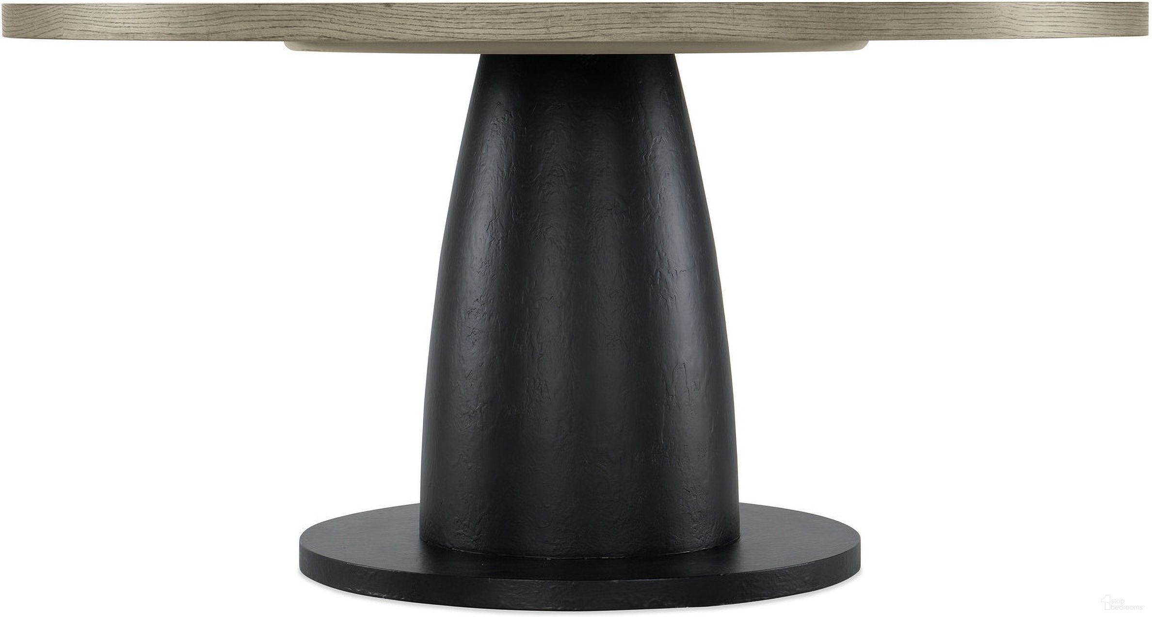 The appearance of Linville Falls Blue Ridge 60 Inch Round Dining Table designed by Hooker in the transitional interior design. This medium wood piece of furniture was selected by 1StopBedrooms from Linville Falls Collection to add a touch of cosiness and style into your home. Sku: 6150-75213B-98;6150-75213T-85. Table Base Style: Pedestal. Table Top Shape: Round. Size: 60". Material: Oak Veneer.