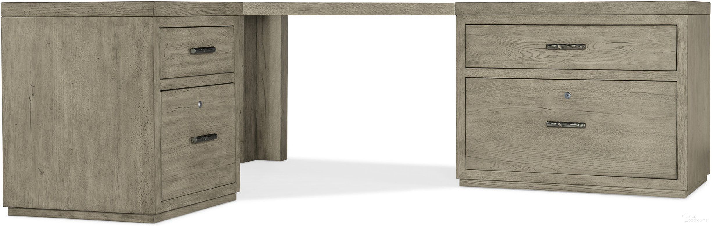 The appearance of Linville Falls Corner Desk With File And Lateral File designed by Hooker in the transitional interior design. This medium wood piece of furniture  was selected by 1StopBedrooms from Linville Falls Collection to add a touch of cosiness and style into your home. Sku: 6150-10024-85;6150-10036-85;6150-10049-85;6150-10416-85;6150-10466-85. Material: Oak Veneer.