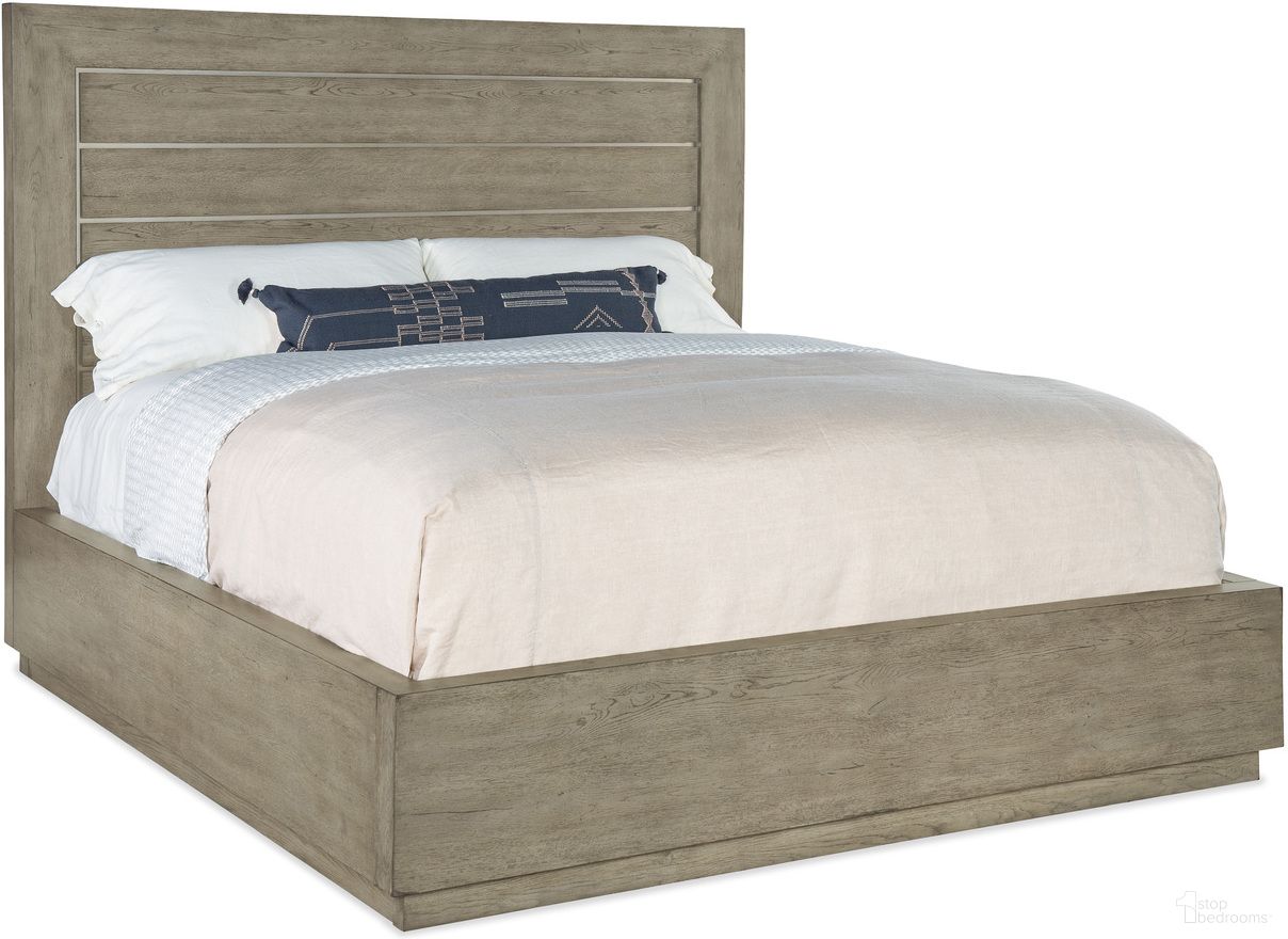 The appearance of Linville Falls Mill Ridge King Panel Bed designed by Hooker in the transitional interior design. This medium wood piece of furniture was selected by 1StopBedrooms from Linville Falls Collection to add a touch of cosiness and style into your home. Sku: 6150-90253-85;6150-90267-85;6150-90268-85. Bed Type: Panel Bed. Bed Size: King. Material: Oak Veneer.