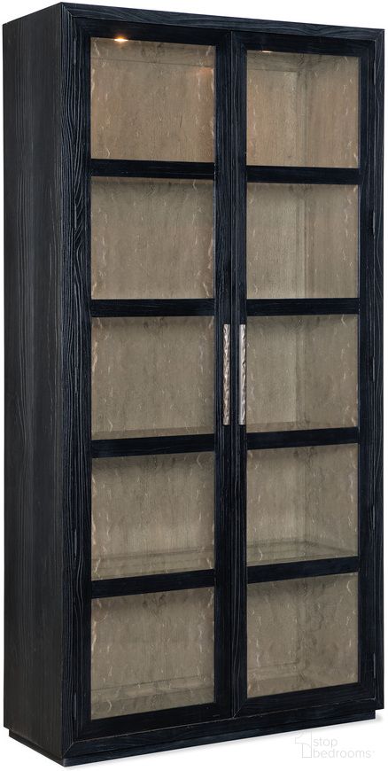 The appearance of Linville Falls Shou Sugi Ban Curio Cabinet designed by Hooker in the transitional interior design. This black piece of furniture was selected by 1StopBedrooms from Linville Falls Collection to add a touch of cosiness and style into your home. Sku: 6150-75906-99. Material: Pine.
