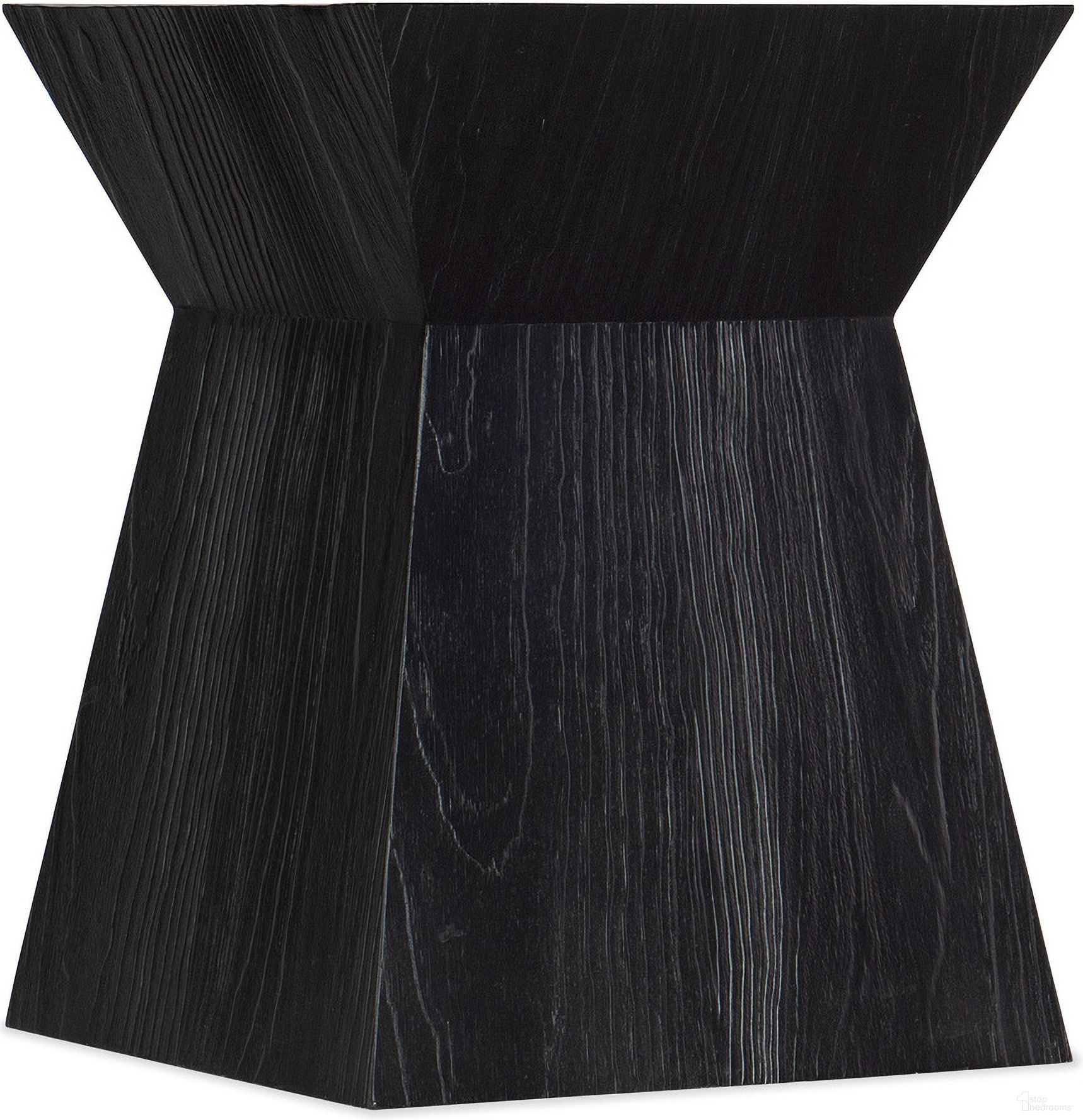 The appearance of Linville Falls Shou Sugi Ban End Table designed by Hooker in the transitional interior design. This black piece of furniture was selected by 1StopBedrooms from Linville Falls Collection to add a touch of cosiness and style into your home. Sku: 6150-80115-99. Material: Pine.
