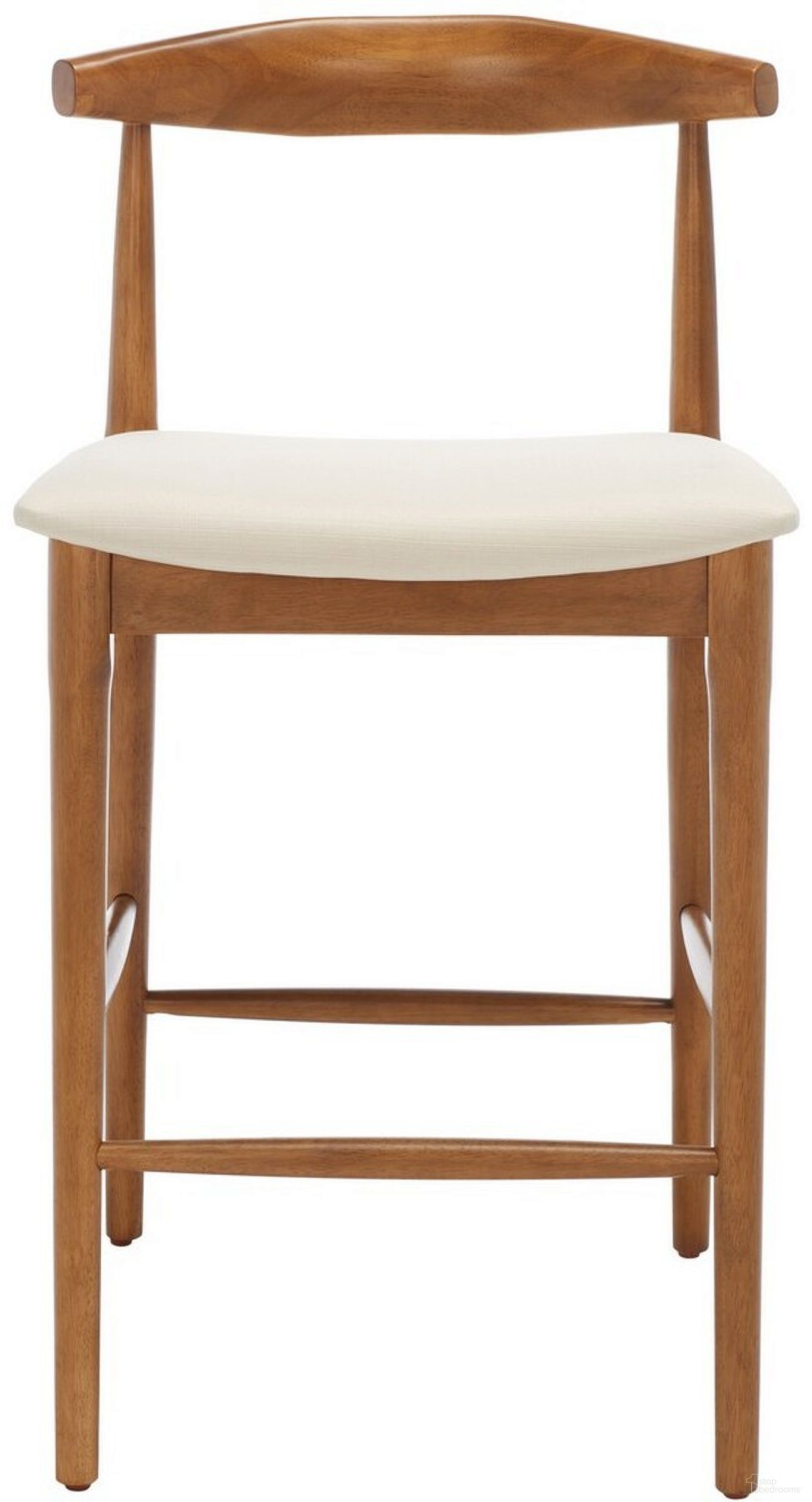 The appearance of Lionel Retro Counter Stool in Walnut designed by Safavieh in the modern / contemporary interior design. This walnut piece of furniture  was selected by 1StopBedrooms from Lionel Collection to add a touch of cosiness and style into your home. Sku: BST1502D. Material: Wood.