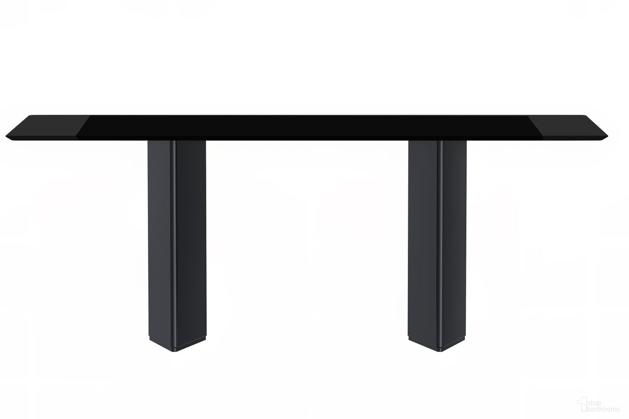 The appearance of Lior 62 Inch Dining Table with Glass Top In Black designed by LeisureMod in the modern / contemporary interior design. This black piece of furniture  was selected by 1StopBedrooms from Lior Collection to add a touch of cosiness and style into your home. Sku: LTBL-62BL-G. Table Base Style: Double Pedestal. Material: Glass. Table Top Shape: Rectangular. Size: 32" x 62".