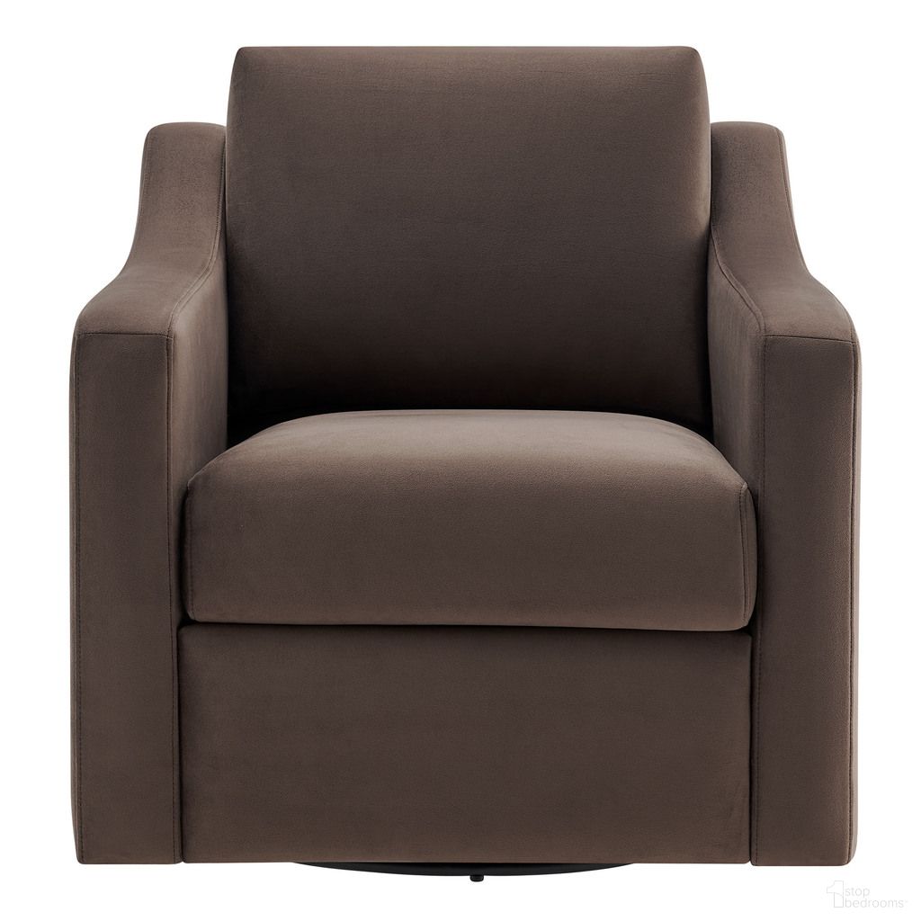 The appearance of Liora Performance Velvet Armchair In Chocolate designed by Modway in the modern / contemporary interior design. This chocolate piece of furniture was selected by 1StopBedrooms from Liora Collection to add a touch of cosiness and style into your home. Sku: EEI-7282-CHB. Material: Velvet.