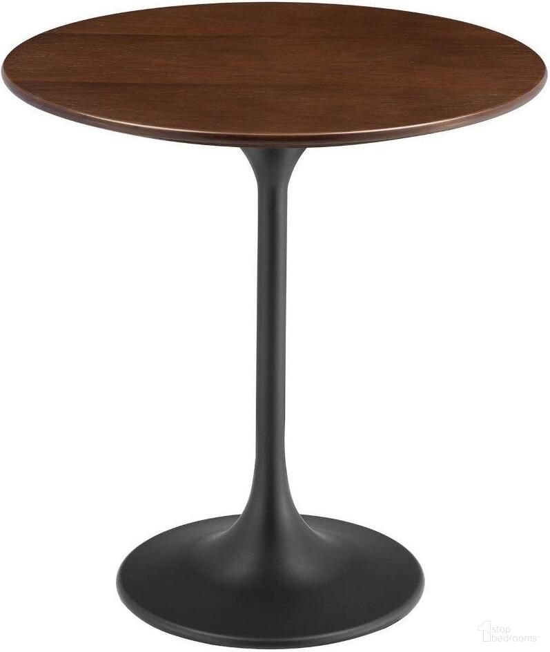 The appearance of Lippa 20 Inch Round Side Table In Black Walnut designed by Modway in the modern / contemporary interior design. This black walnut piece of furniture was selected by 1StopBedrooms from Lippa Collection to add a touch of cosiness and style into your home. Sku: EEI-4775-BLK-BASE;EEI-4781-WAL-TOP. Material: MDF.