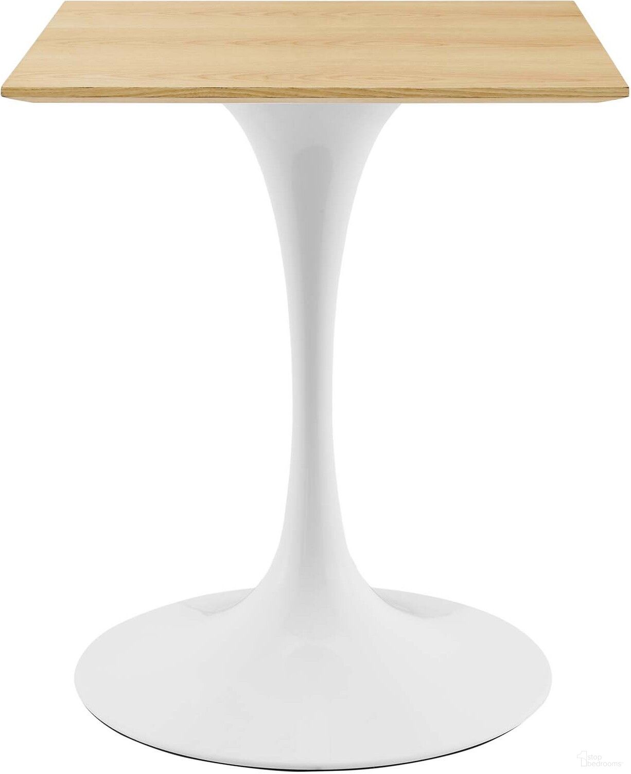 Lippa 24 Inch Square Dining Table EEI-5162-WHI-NAT