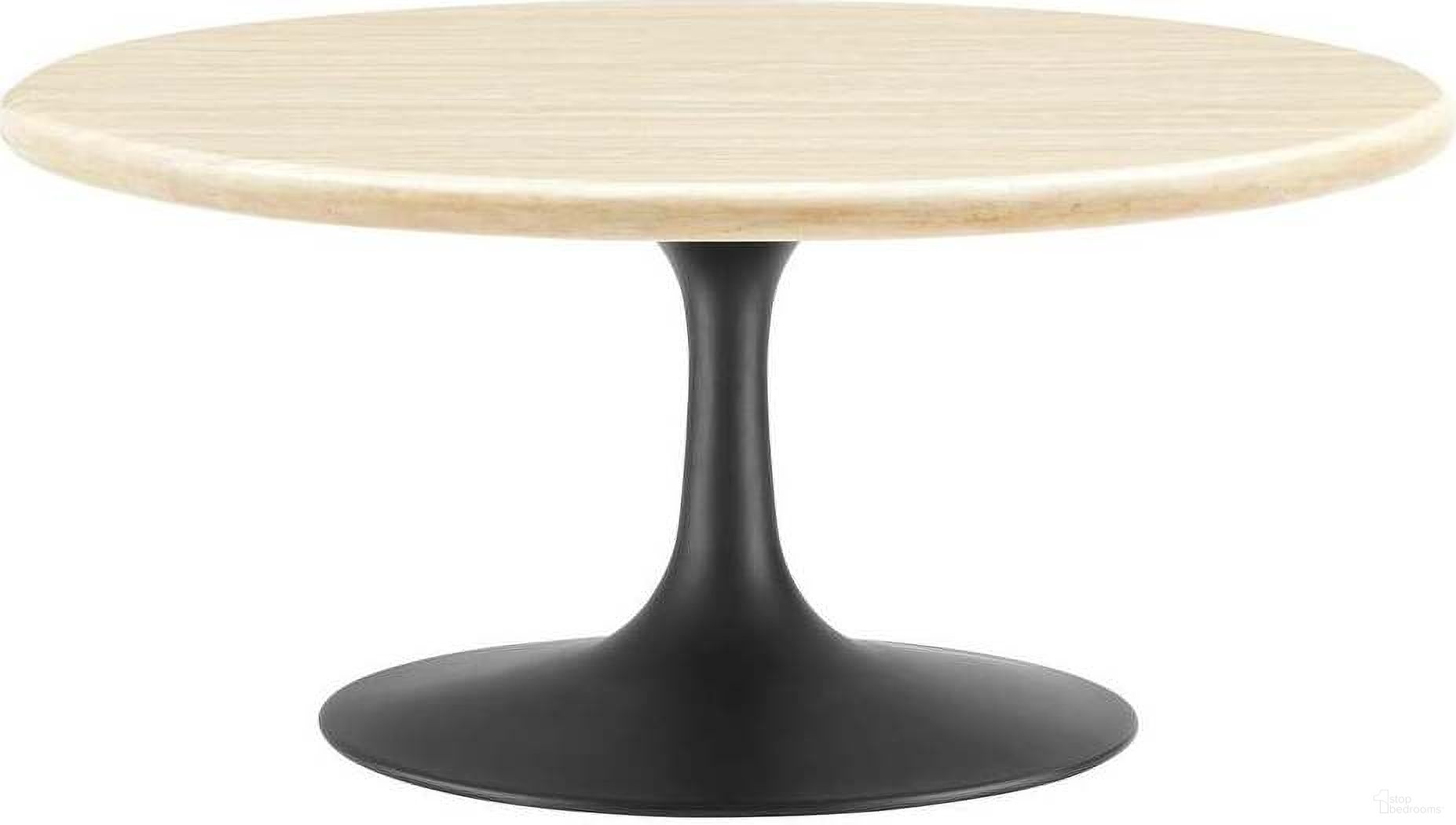 The appearance of Lippa 36 Inch Artificial Round Coffee Table In Black designed by Modway in the modern / contemporary interior design. This black and beige piece of furniture was selected by 1StopBedrooms from Lippa Collection to add a touch of cosiness and style into your home. Sku: EEI-3449-BLK-BASE;EEI-6655-TRA-TOP. Material: Wood.
