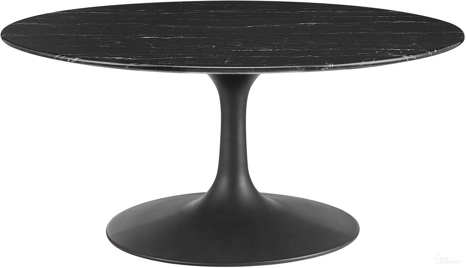 The appearance of Lippa 36 Inch Round Artificial Marble Coffee Table In Black designed by Modway in the modern / contemporary interior design. This black piece of furniture was selected by 1StopBedrooms from Lippa Collection to add a touch of cosiness and style into your home. Sku: EEI-3449-BLK-BASE;EEI-4062-BLK-TOP. Material: Wood.