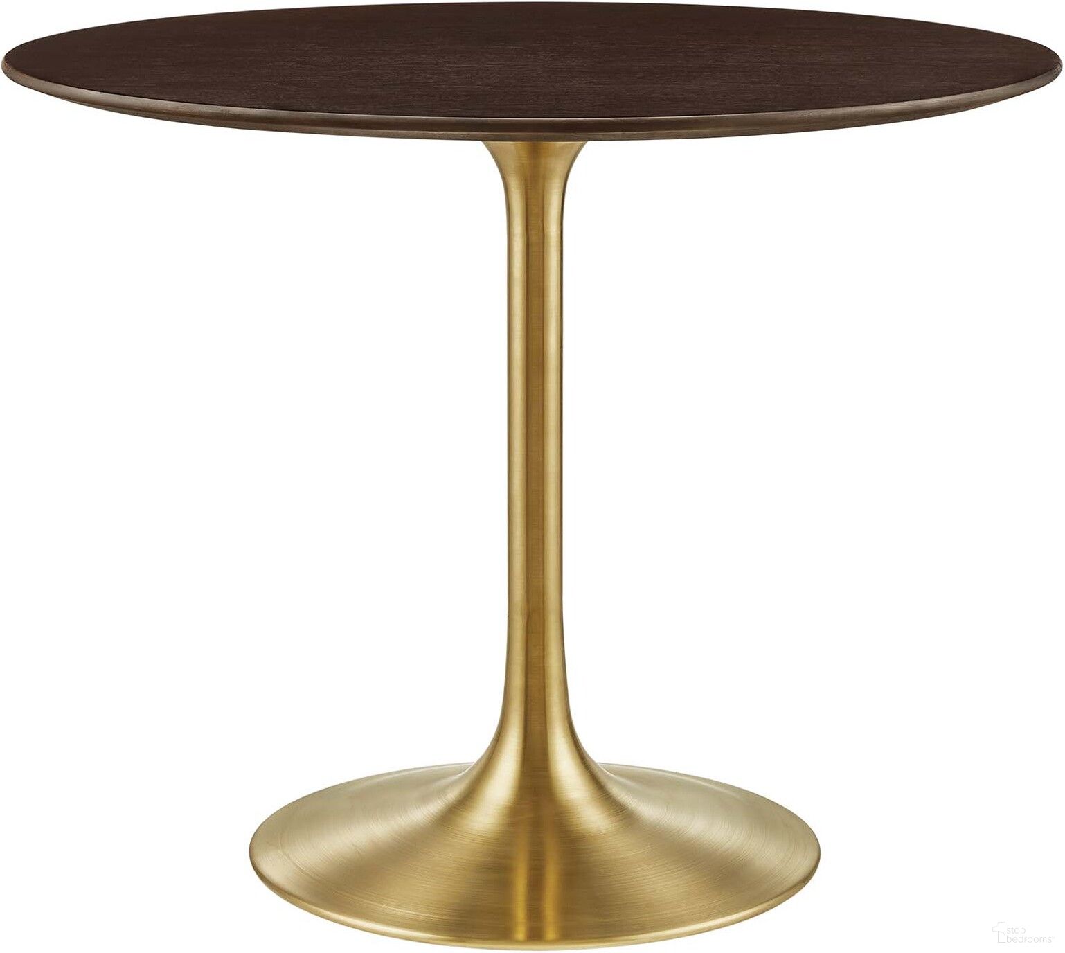 Lippa 36 Inch Wood Dining Table In Walnut