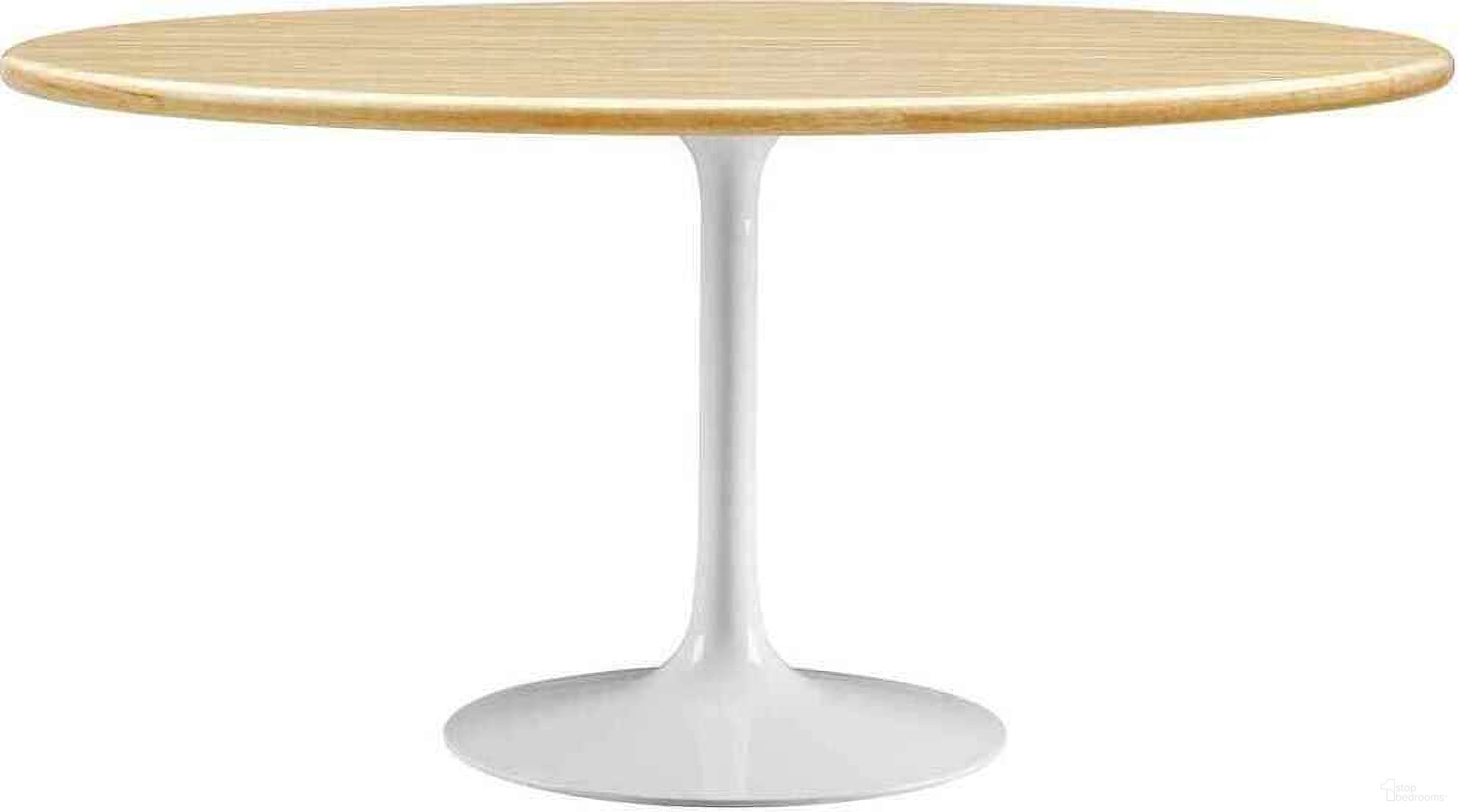 The appearance of Lippa 60 Inch Artificial Oval Dining Table In White designed by Modway in the modern / contemporary interior design. This white piece of furniture was selected by 1StopBedrooms from Lippa Collection to add a touch of cosiness and style into your home. Sku: EEI-1113-BASE;EEI-6657-TRA-TOP. Table Base Style: Pedestal. Table Top Shape: Oval. Material: Wood. Size: 36" x 60".