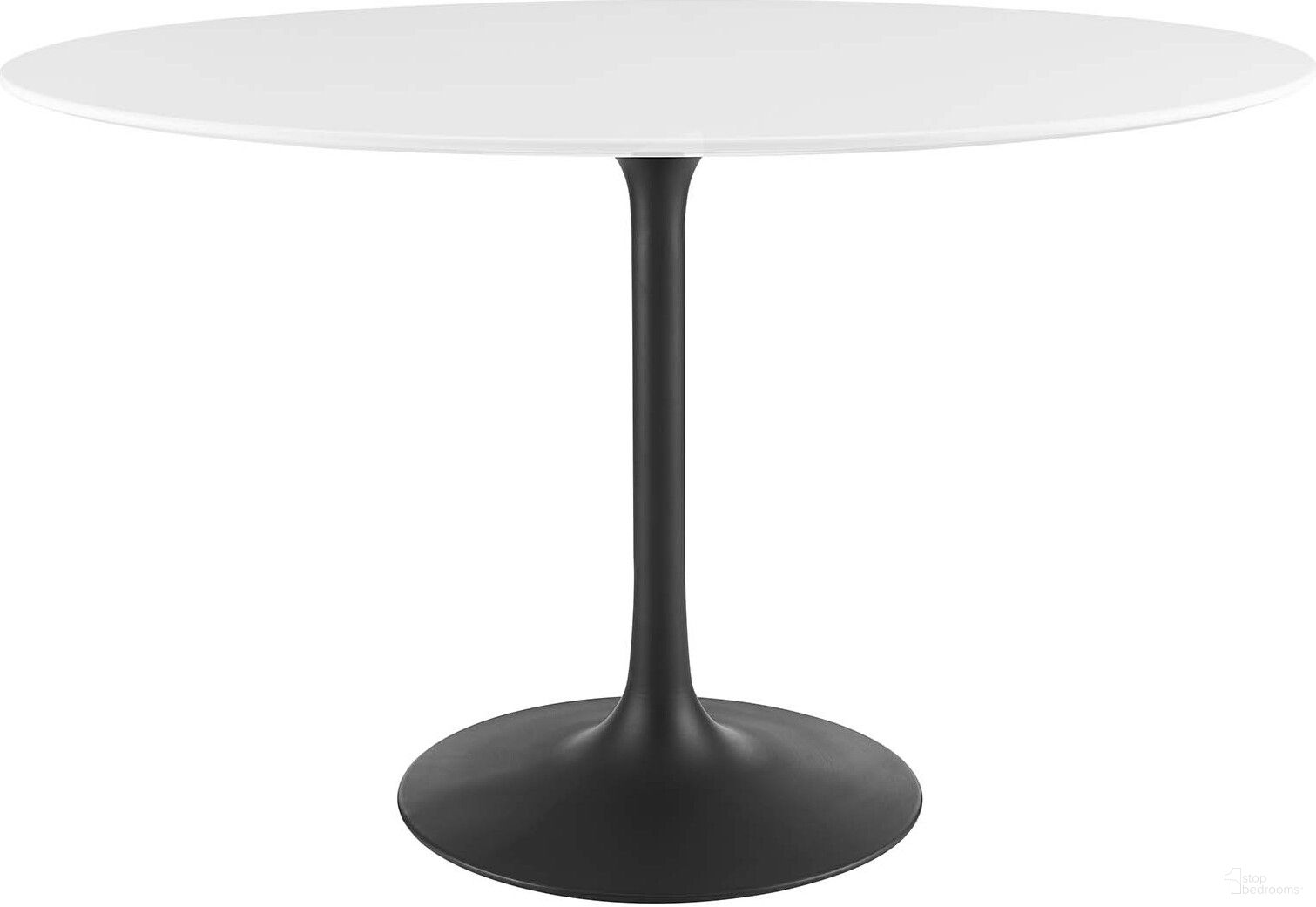 The appearance of Lippa Black and White 48 Inch Oval Wood Top Dining Table designed by Modway in the modern / contemporary interior design. This black and white piece of furniture  was selected by 1StopBedrooms from Lippa Collection to add a touch of cosiness and style into your home. Sku: EEI-1832-WHI-TOP;EEI-3447-BLK-BASE. Table Base Style: Pedestal. Table Top Shape: Oval. Material: MDF. Size: 28" x 48".