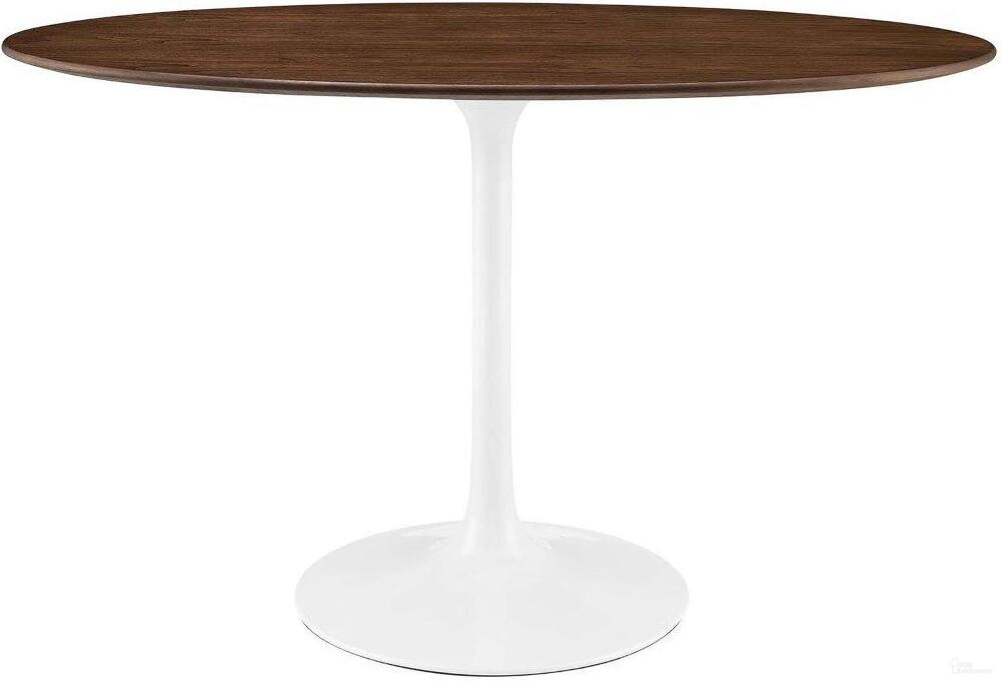 Lippa 48 Inch Oval Walnut Dining Table