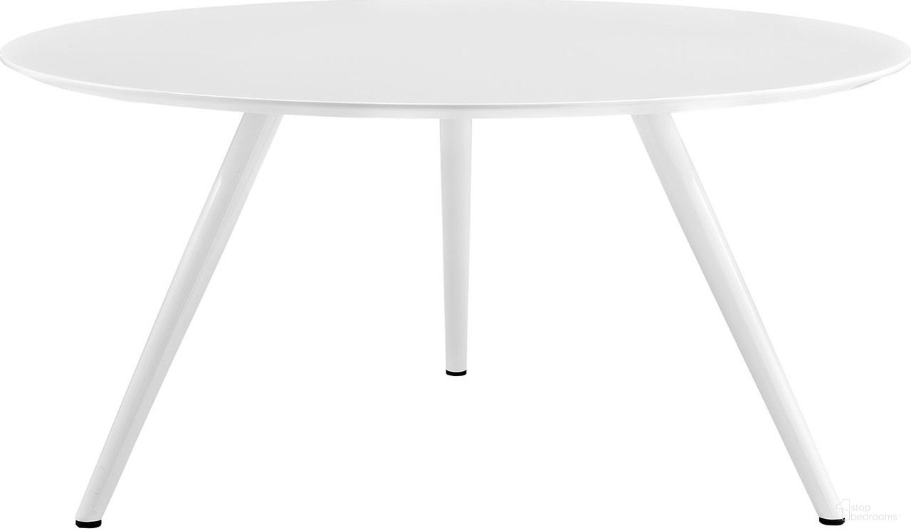 The appearance of Lippa 60 Inch Wood Top Round Dining Table with Tripod Base In White designed by Modway in the modern / contemporary interior design. This white piece of furniture was selected by 1StopBedrooms from Lippa Collection to add a touch of cosiness and style into your home. Sku: EEI-1120-WHI-TOP;EEI-2299-WHI;EEI-2634-WHI. Table Base Style: Legs. Table Top Shape: Round. Material: Wood. Size: 60".