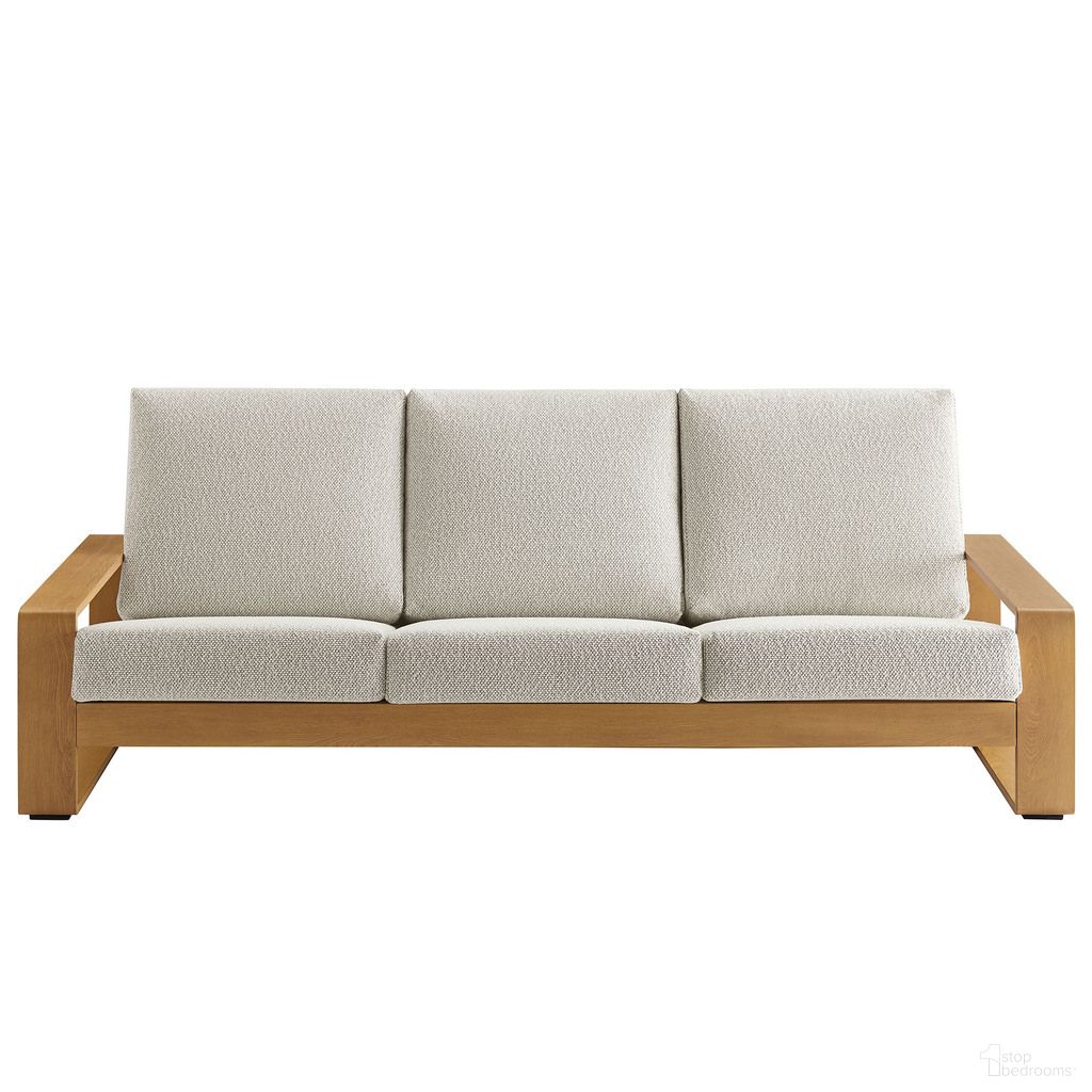 The appearance of Lirienne Outdoor Patio Aluminum Faux Wood Sofa In Ivory and Natural designed by Modway in the modern / contemporary interior design. This ivory and natural piece of furniture was selected by 1StopBedrooms from Lirienne Collection to add a touch of cosiness and style into your home. Sku: EEI-7298-IVO-NAT. Material: Aluminum.