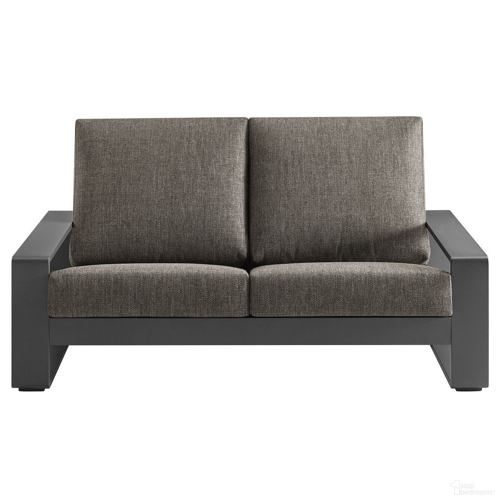 The appearance of Lirienne Outdoor Patio Aluminum Loveseat In Smoke Gray designed by Modway in the modern / contemporary interior design. This smoke gray piece of furniture was selected by 1StopBedrooms from Lirienne Collection to add a touch of cosiness and style into your home. Sku: EEI-7301-SMO-GRY. Material: Aluminum.