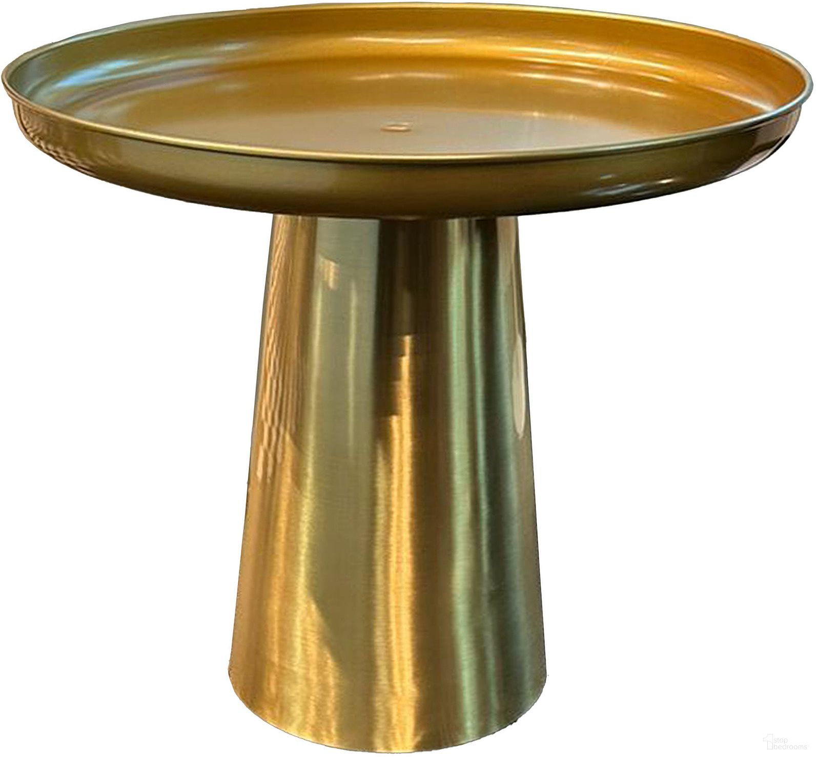 The appearance of Lisa End Table In Matt Gold designed by Bellini Modern Living in the modern / contemporary interior design. This matt gold piece of furniture  was selected by 1StopBedrooms from Lisa Collection to add a touch of cosiness and style into your home. Sku: Lisa ET MGLD. Material: Stainless Steel.