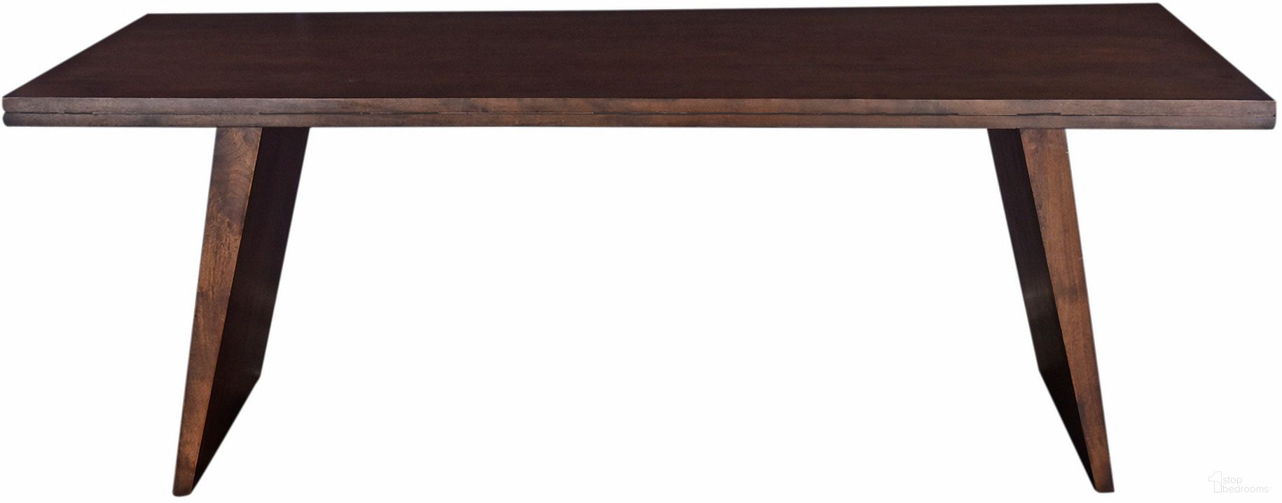 The appearance of Lisbon 84 Inch Dining Table In Matte Brown designed by Home Trends and Design in the modern / contemporary interior design. This brown piece of furniture  was selected by 1StopBedrooms from Lisbon Collection to add a touch of cosiness and style into your home. Sku: ZWLISDT84B. Table Base Style: Double Pedestal. Table Top Shape: Rectangular. Size: 40" x 84". Material: Mango Wood.