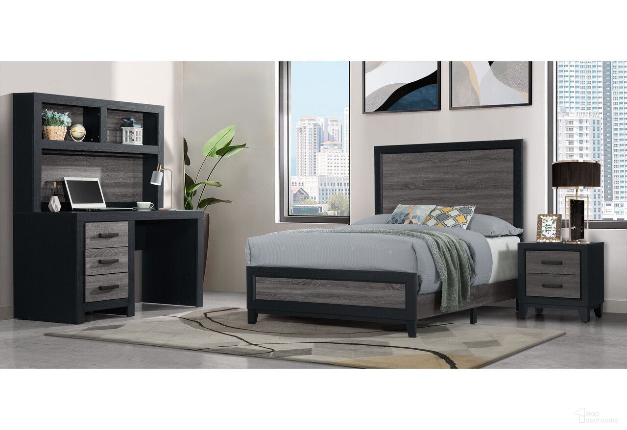 Lisbon Bedroom Set In Gray and Black