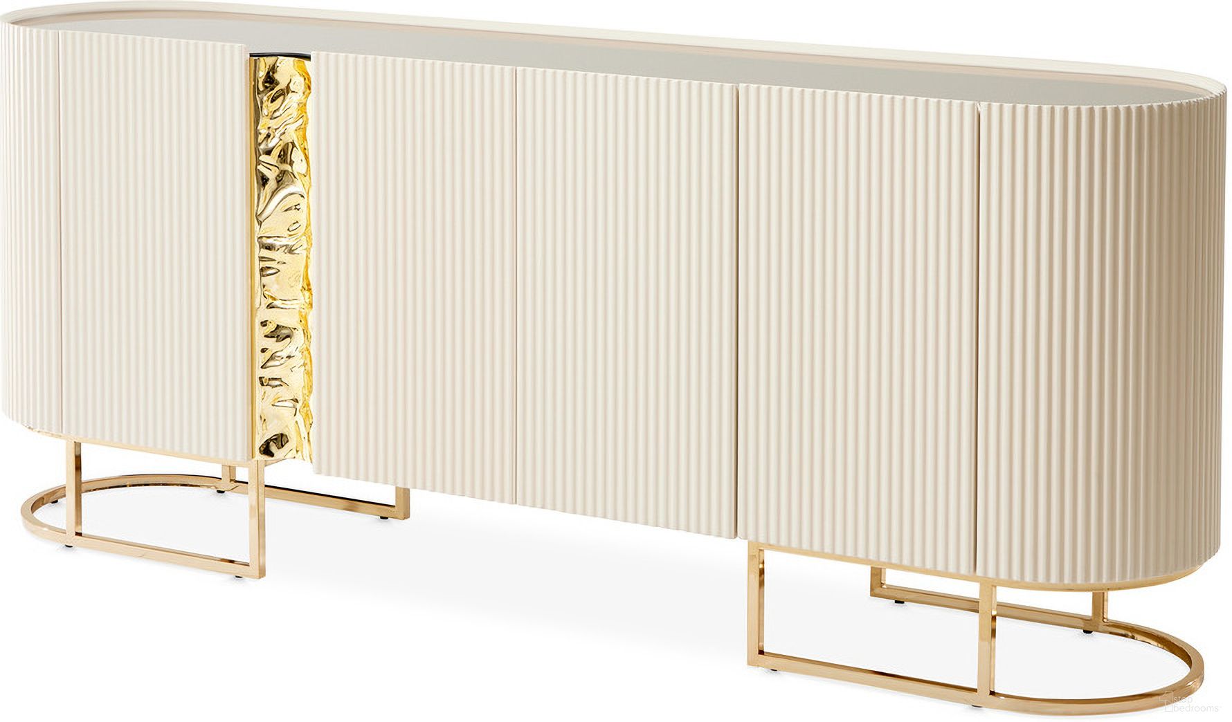 The appearance of Lisbon Console Table In Silken Matte Cream designed by Michael Amini in the transitional interior design. This silken matte cream piece of furniture was selected by 1StopBedrooms from Lisbon Collection to add a touch of cosiness and style into your home. Sku: LFR-LSBN223-140. Material: MDF.