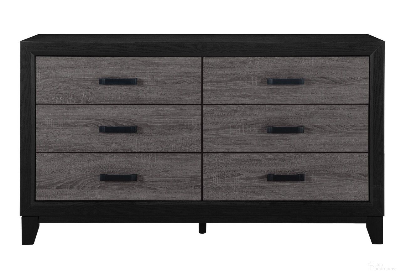 The appearance of Lisbon Dresser In Gray and Black designed by Global Furniture USA in the country / farmhouse interior design. This gray and black piece of furniture was selected by 1StopBedrooms from Lisbon Collection to add a touch of cosiness and style into your home. Sku: LISBON-GREY/BLACK-DR. Material: Chip Board.