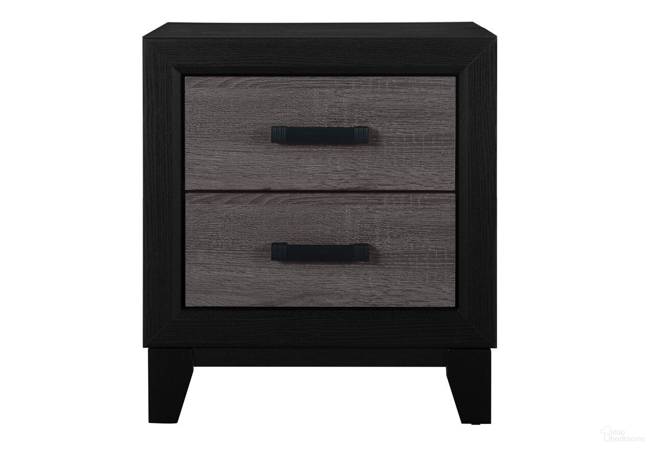 The appearance of Lisbon Nightstand In Gray and Black designed by Global Furniture USA in the country / farmhouse interior design. This gray and black piece of furniture  was selected by 1StopBedrooms from Lisbon Collection to add a touch of cosiness and style into your home. Sku: LISBON-GREY/BLACK-NS. Material: Chip Board.