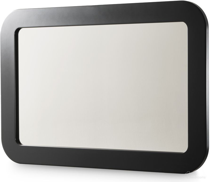 The appearance of Lisbon Wall Mirror In Silken Matte Black designed by Michael Amini in the transitional interior design. This silken matte black piece of furniture was selected by 1StopBedrooms from Lisbon Collection to add a touch of cosiness and style into your home. Sku: LFR-LSBN260-826. Material: MDF.
