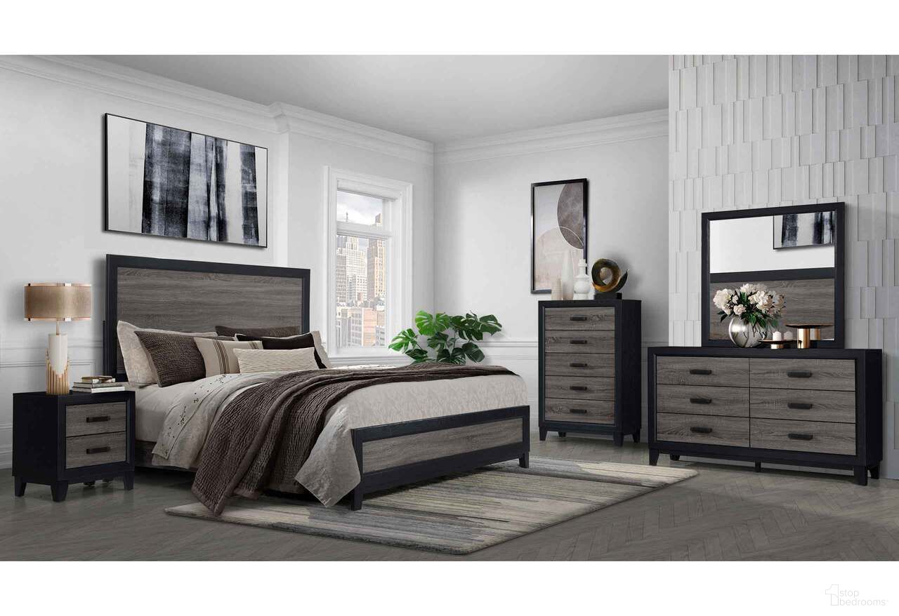 Lisbon Youth Bedroom Set In Gray and Black