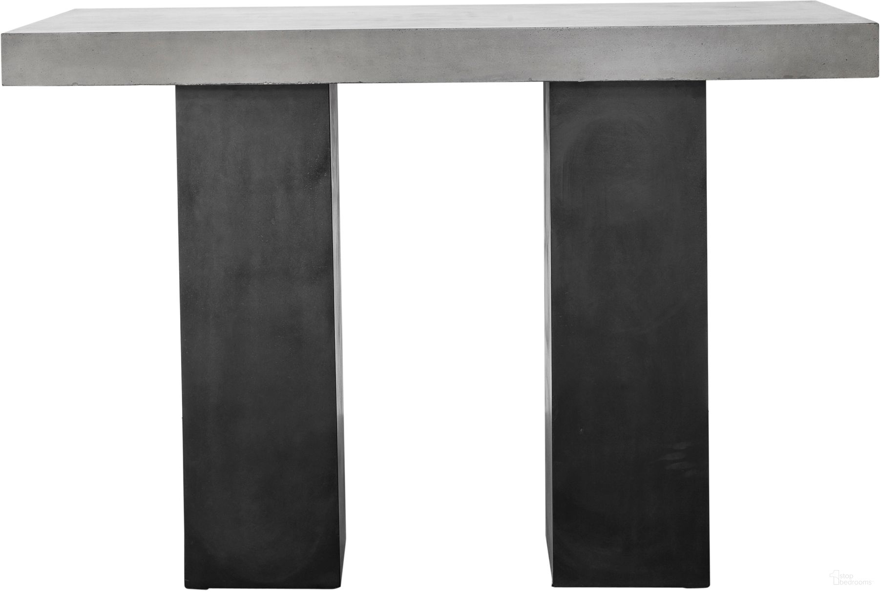 The appearance of Lithic Dark Grey Outdoor Bar Table designed by Moes Home in the modern / contemporary interior design. This grey piece of furniture was selected by 1StopBedrooms from Lithic Collection to add a touch of cosiness and style into your home. Sku: BQ-1035-25-0. Material: Other.
