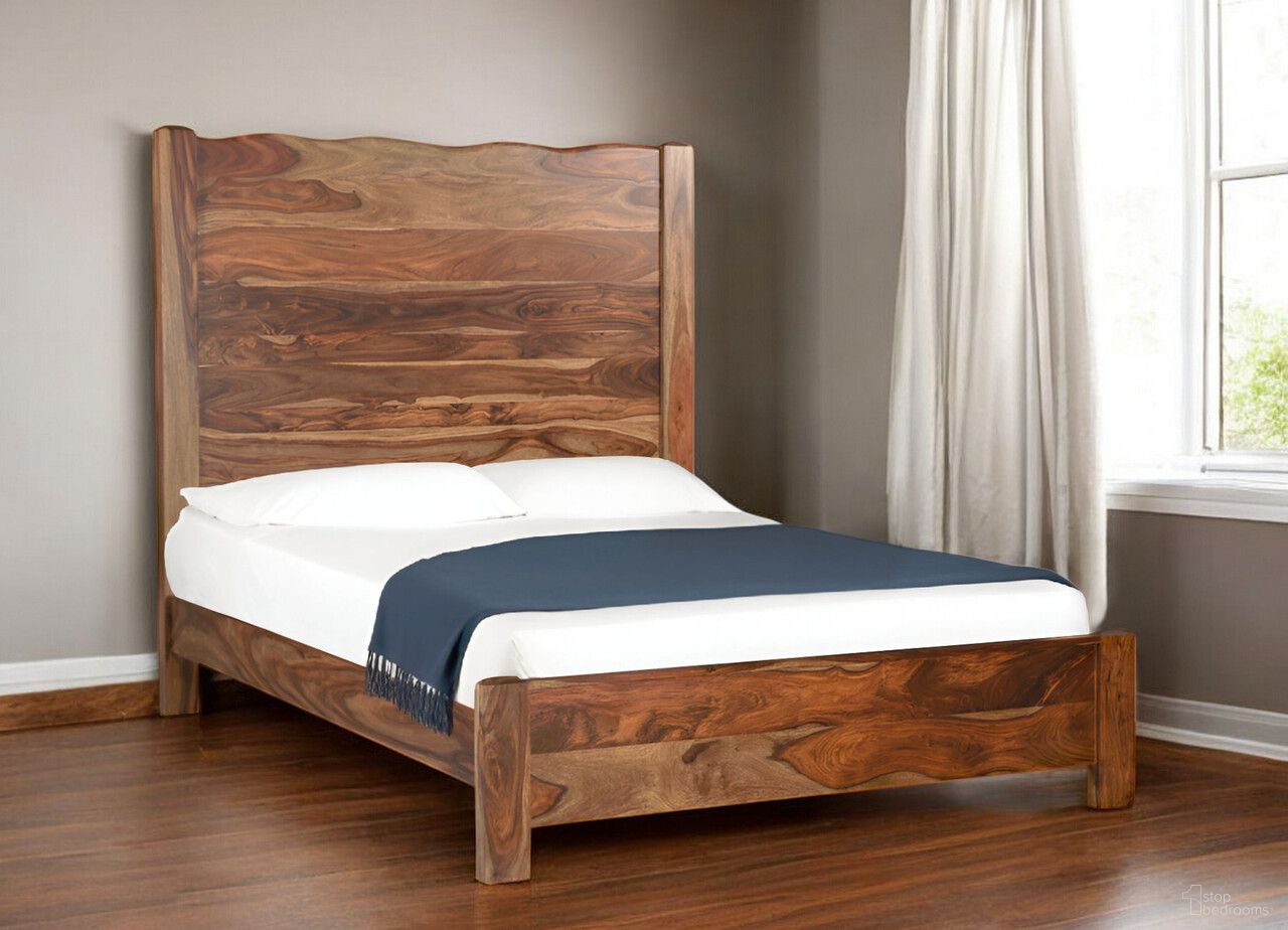 The appearance of Live Edge Solid Wood Queen Bed Frame In Brown designed by Homeroots in the rustic / southwestern interior design. This brown piece of furniture was selected by 1StopBedrooms from to add a touch of cosiness and style into your home. Sku: 552251. Bed Size: Queen. Material: Solid Wood.
