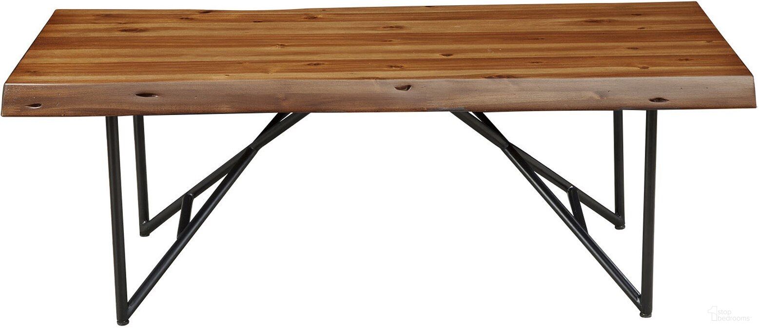 The appearance of Live Edge Coffee/Cocktail Table In Light Walnut designed by Alpine in the industrial interior design. This light walnut piece of furniture was selected by 1StopBedrooms from Live Edge Collection to add a touch of cosiness and style into your home. Sku: 1968-61. Material: Acacia Wood.