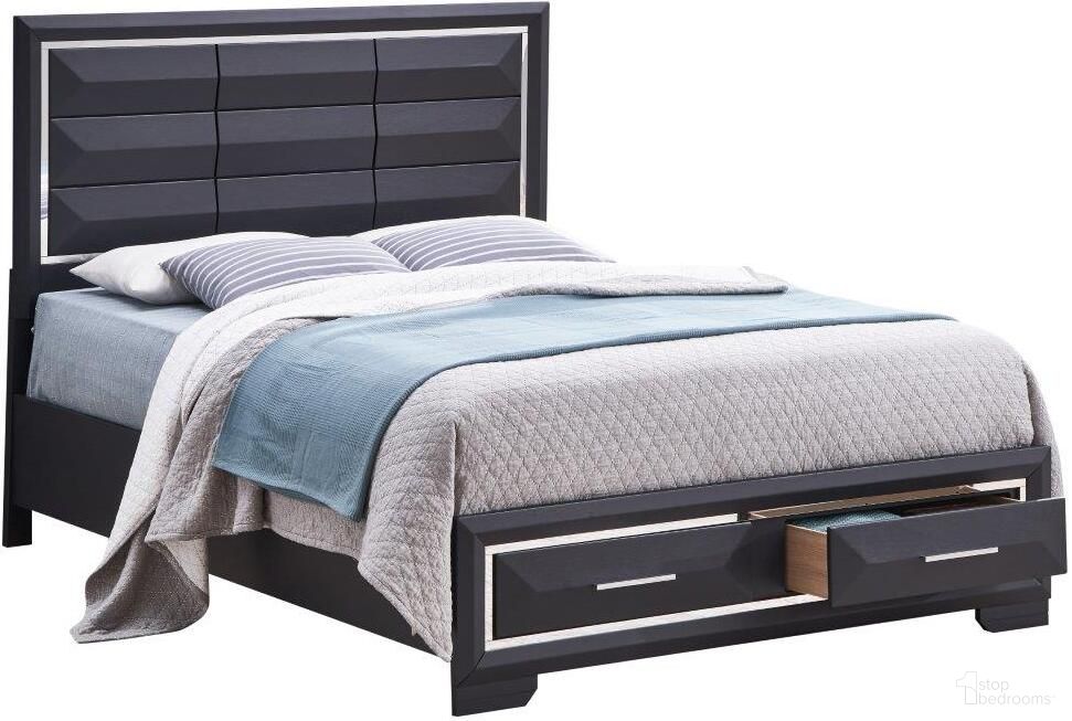 The appearance of Liverpool Storage Queen Bed In Black designed by Glory in the modern / contemporary interior design. This black piece of furniture was selected by 1StopBedrooms from Liverpool Collection to add a touch of cosiness and style into your home. Sku: G01600B-QB Box 1;G01600B-QB Box 2;G01600B-QB Box 3. Bed Type: Storage Bed. Bed Size: Queen. Material: Wood Veneer.