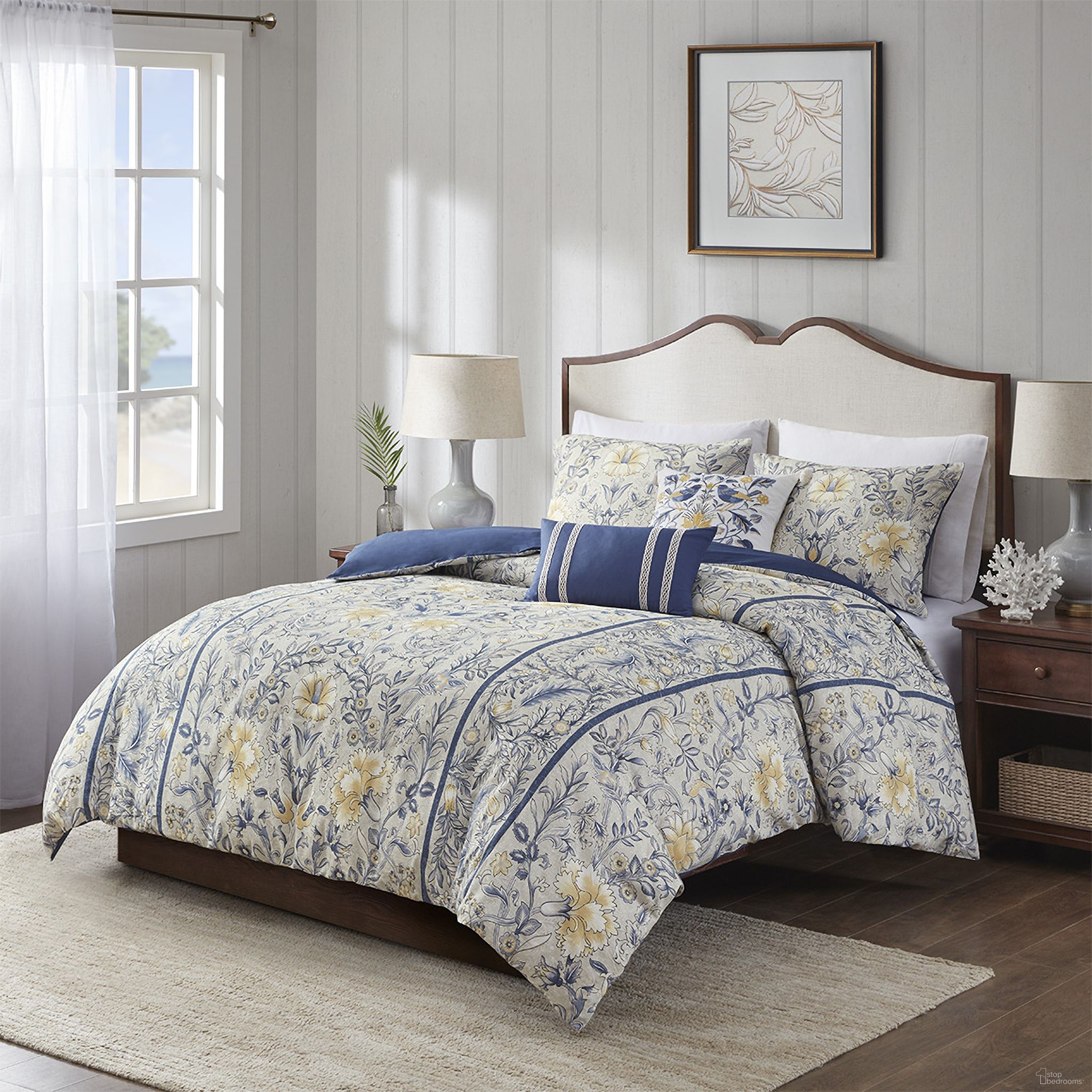 The appearance of Livia Cotton 5 Piece Queen Duvet Set In Multi designed by Olliix in the traditional interior design. This multi piece of furniture was selected by 1StopBedrooms from Livia Collection to add a touch of cosiness and style into your home. Sku: HH12-1803. Bed Size: Queen. Material: Cotton.