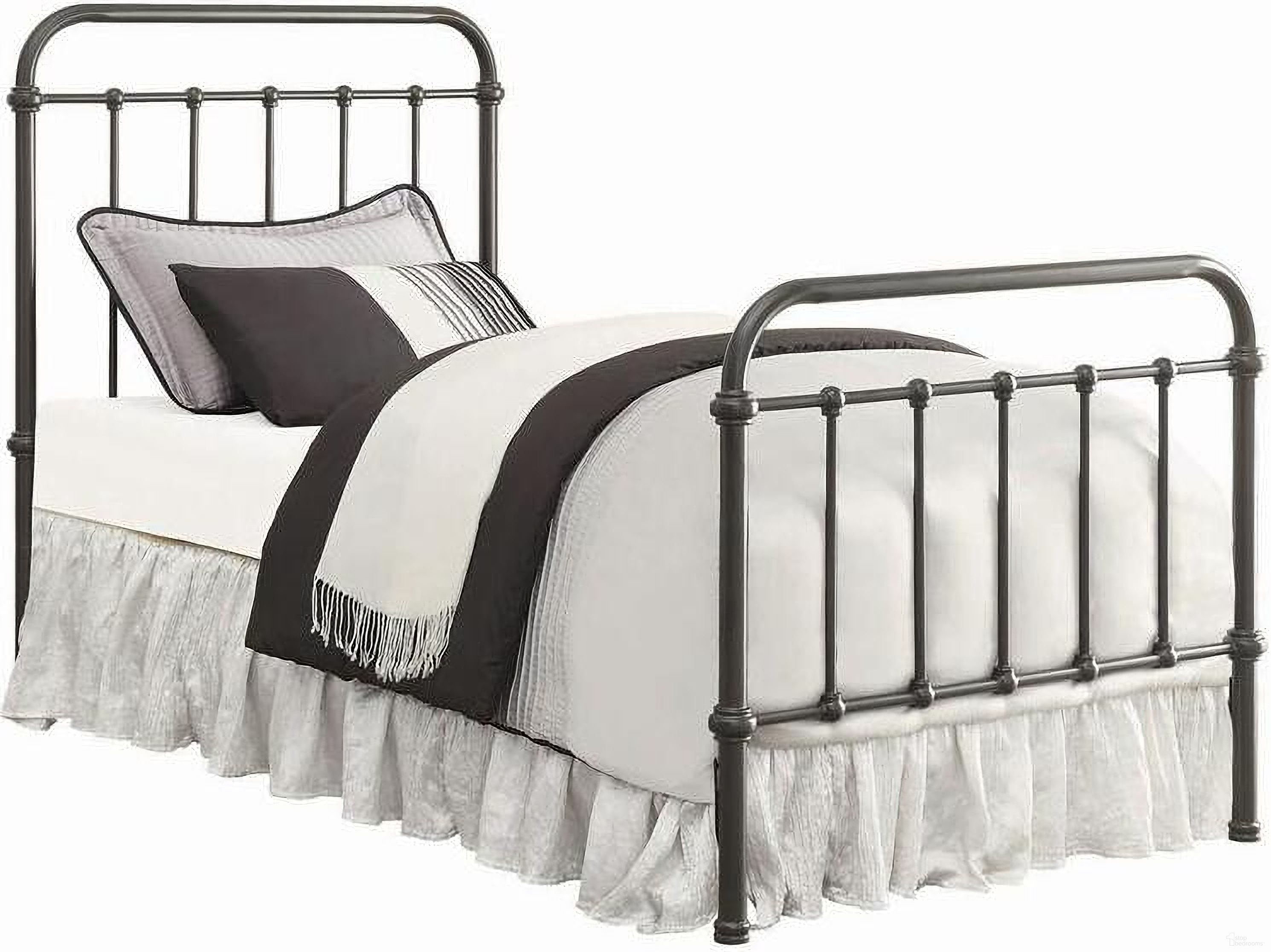 The appearance of Livingston Twin Panel Metal Bed Dark Bronze designed by Coaster in the transitional interior design. This dark bronze piece of furniture was selected by 1StopBedrooms from Livingston Collection to add a touch of cosiness and style into your home. Sku: 300399T. Material: Metal. Bed Size: Twin. Bed Type: Metal Bed.