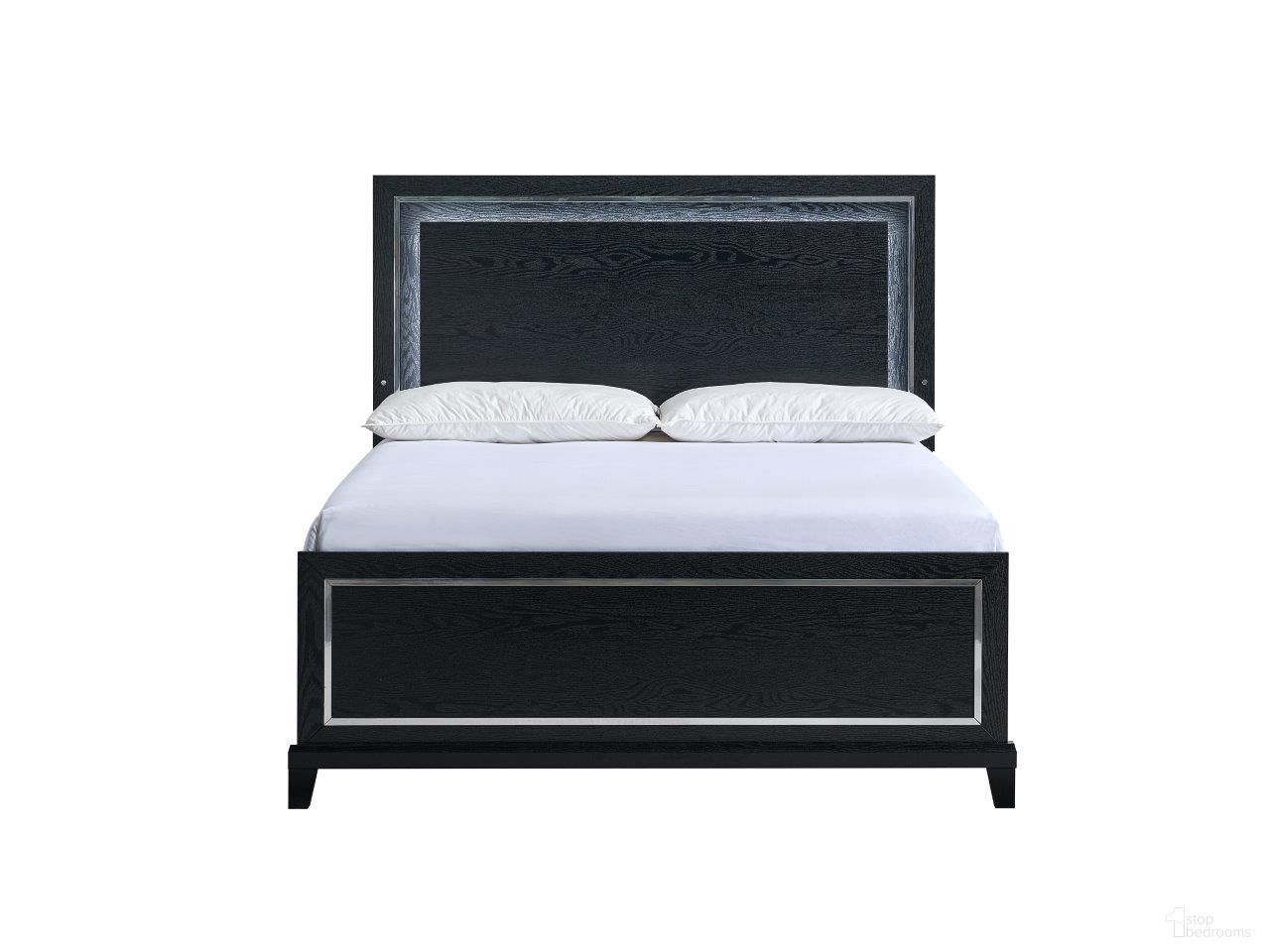 Livingston Queen Panel Bed In Black