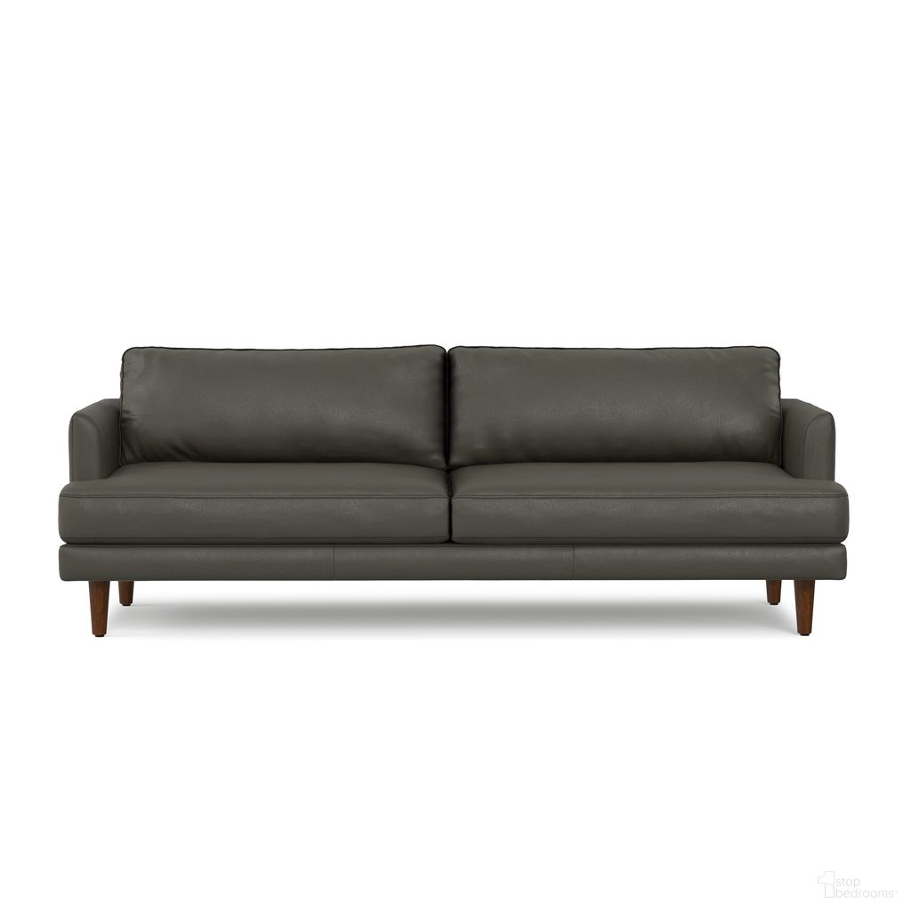 The appearance of Livingston Top Grain Genuine Leather 90 Inch Sofa In Coal designed by Simpli Home in the transitional interior design. This coal piece of furniture was selected by 1StopBedrooms from Livingston Collection to add a touch of cosiness and style into your home. Sku: AXCSOFLIV83-CL. Material: Rubberwood.