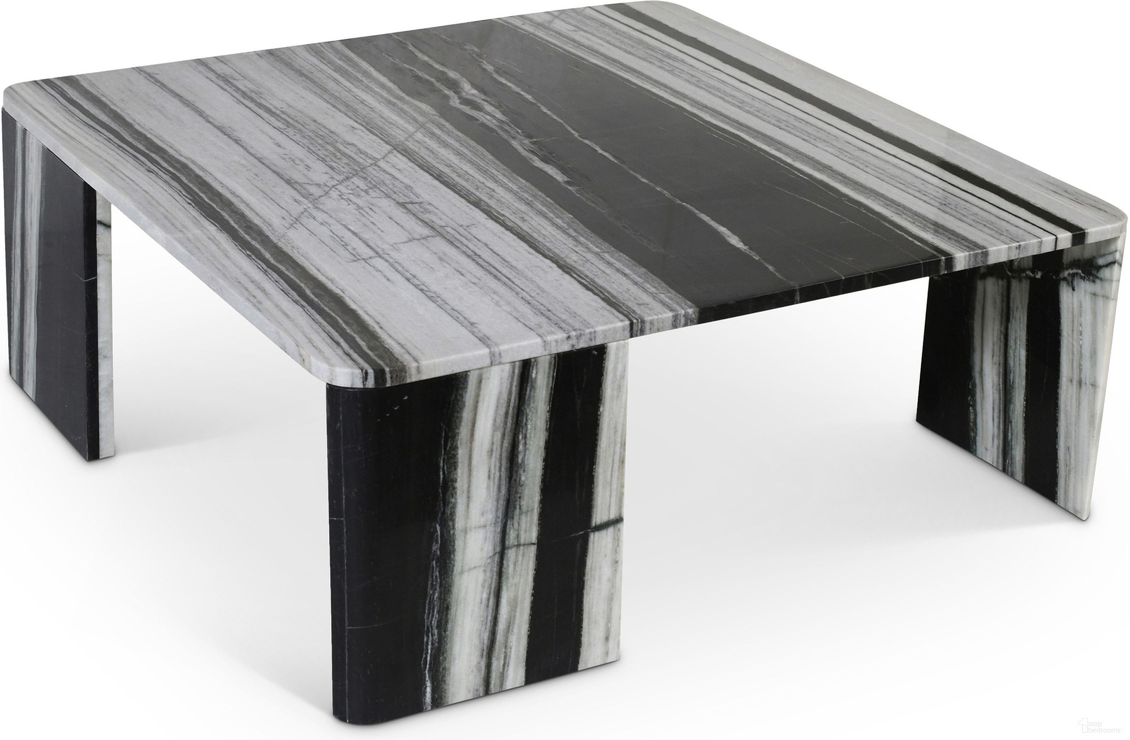 The appearance of Livorno Coffee Table In Panda designed by Meridian in the modern / contemporary interior design. This panda piece of furniture was selected by 1StopBedrooms from Livorno Collection to add a touch of cosiness and style into your home. Sku: 99007Panda-CT Box 1/2 (Top);99007Panda-CT Box 2/2 (Base). Material: Marble.