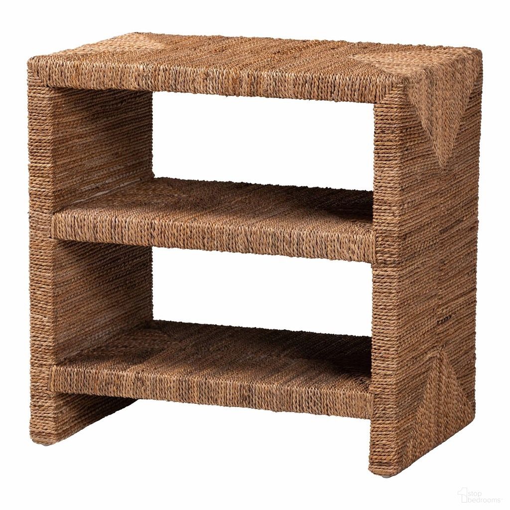 Liza Seagrass End Table In Natural Seagrass