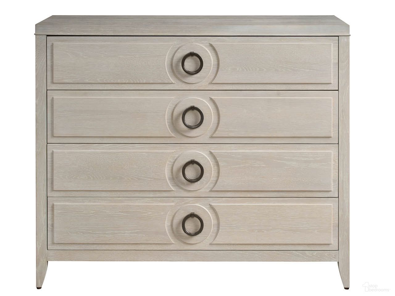 The appearance of Lizmore Chest In White Oak designed by Universal in the modern / contemporary interior design. This white oak piece of furniture  was selected by 1StopBedrooms from Avaline Collection to add a touch of cosiness and style into your home. Sku: U428140. Material: Wood.